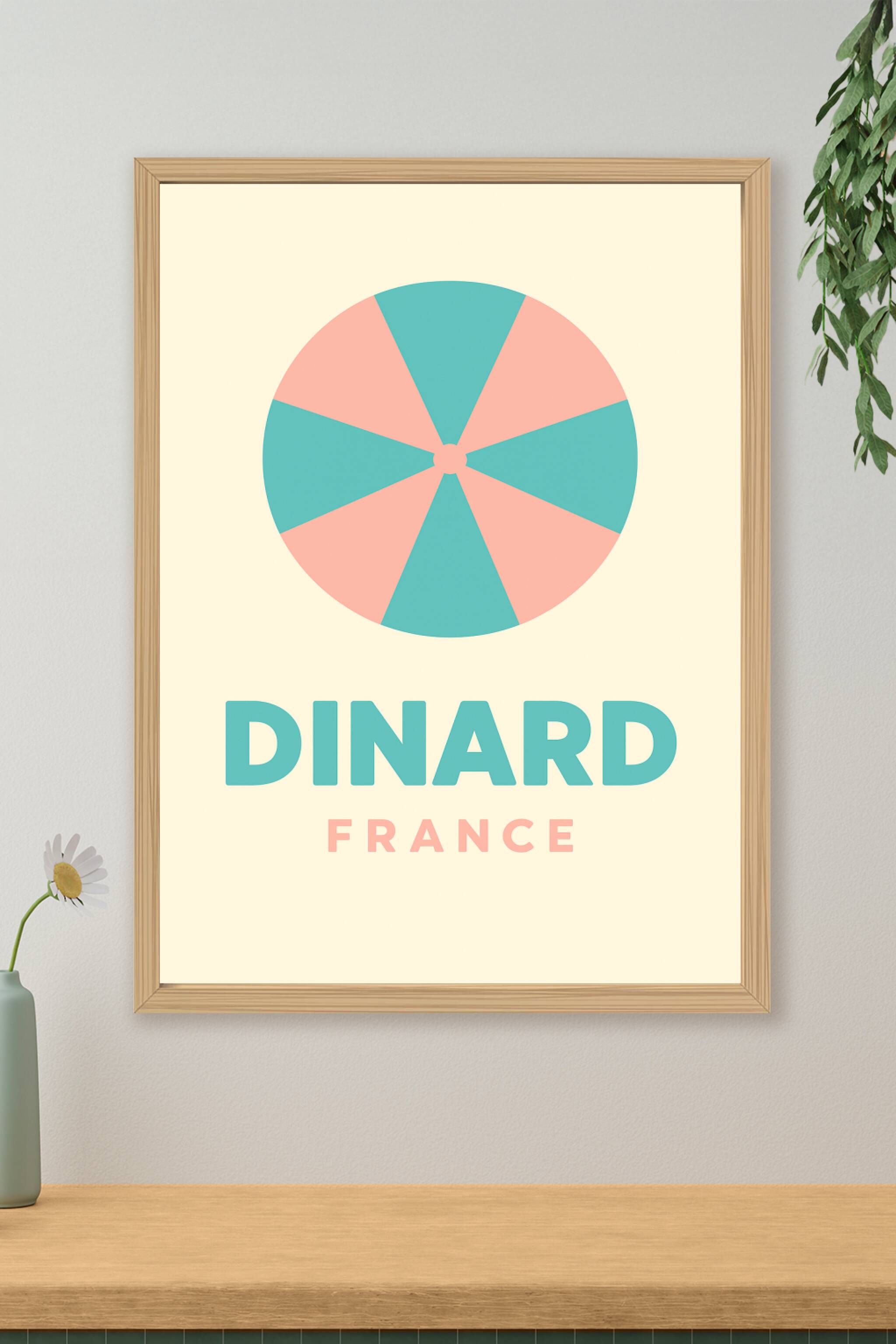 Affiche de Dinard - Élégance et simplicité en bord de mer