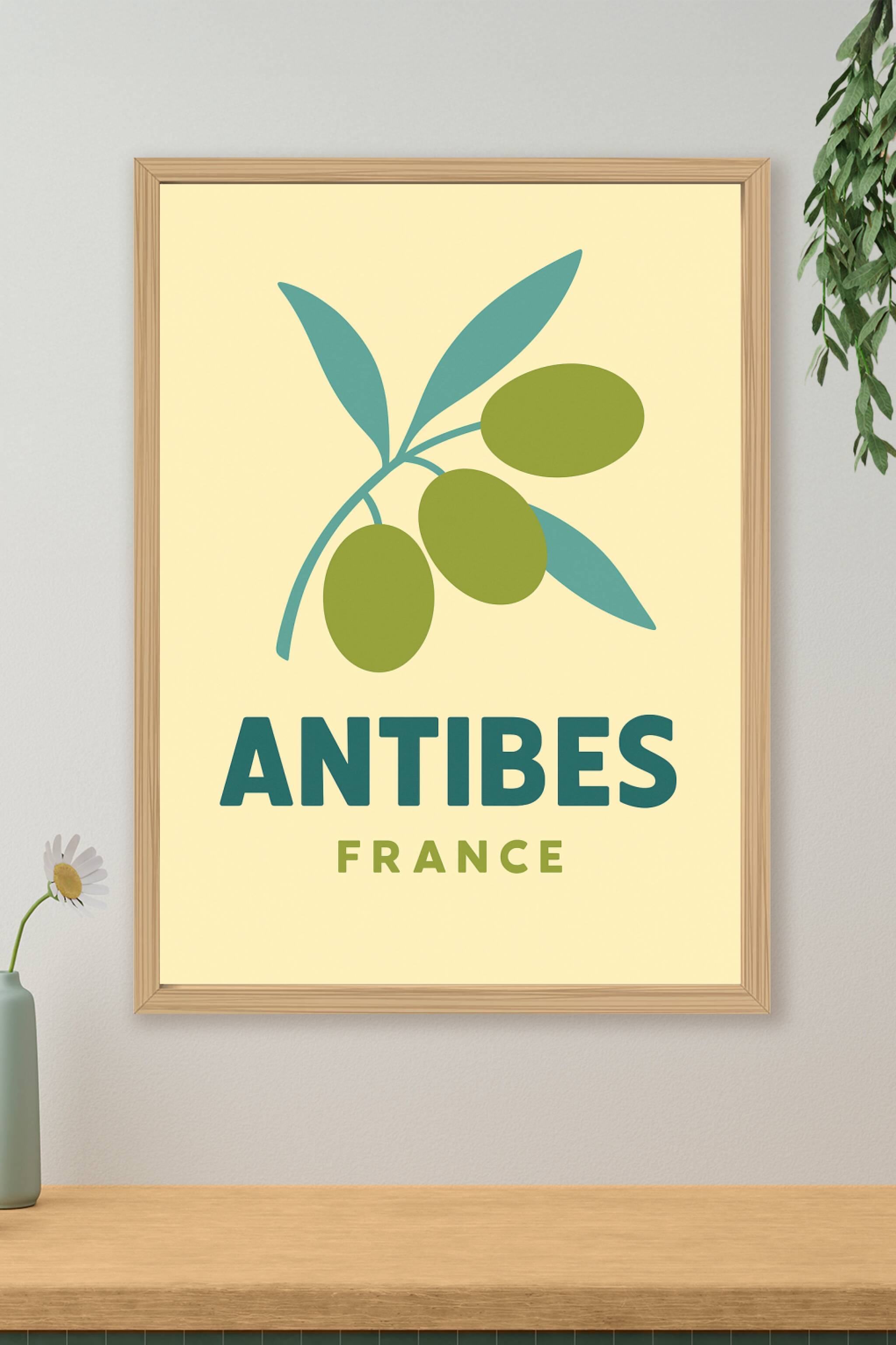 Affiche de Antibes - L'élégance méditerranéenne en affiche