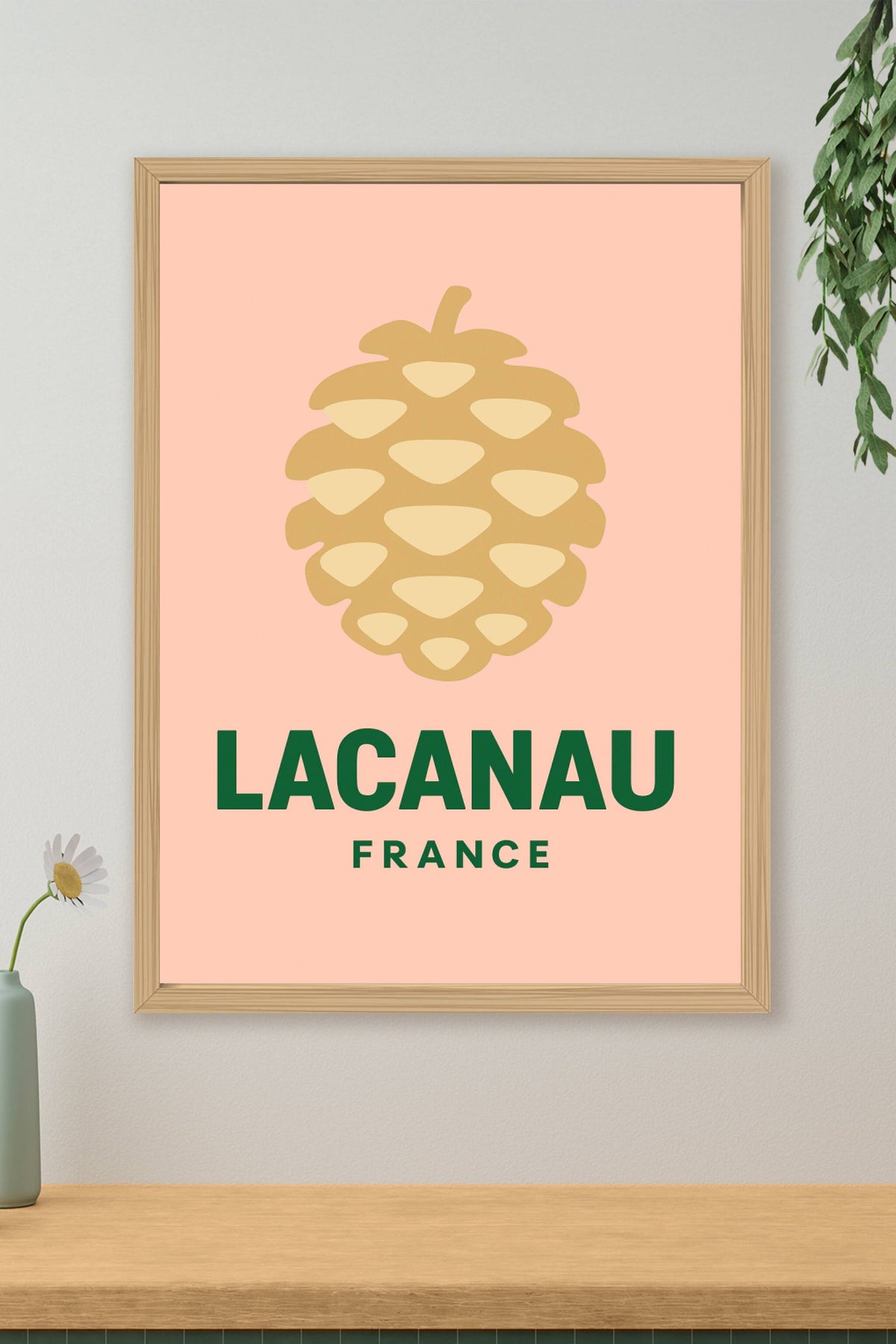 Affiche Lacanau — Élégance naturelle et simplicité · poster d'art de Lacanau