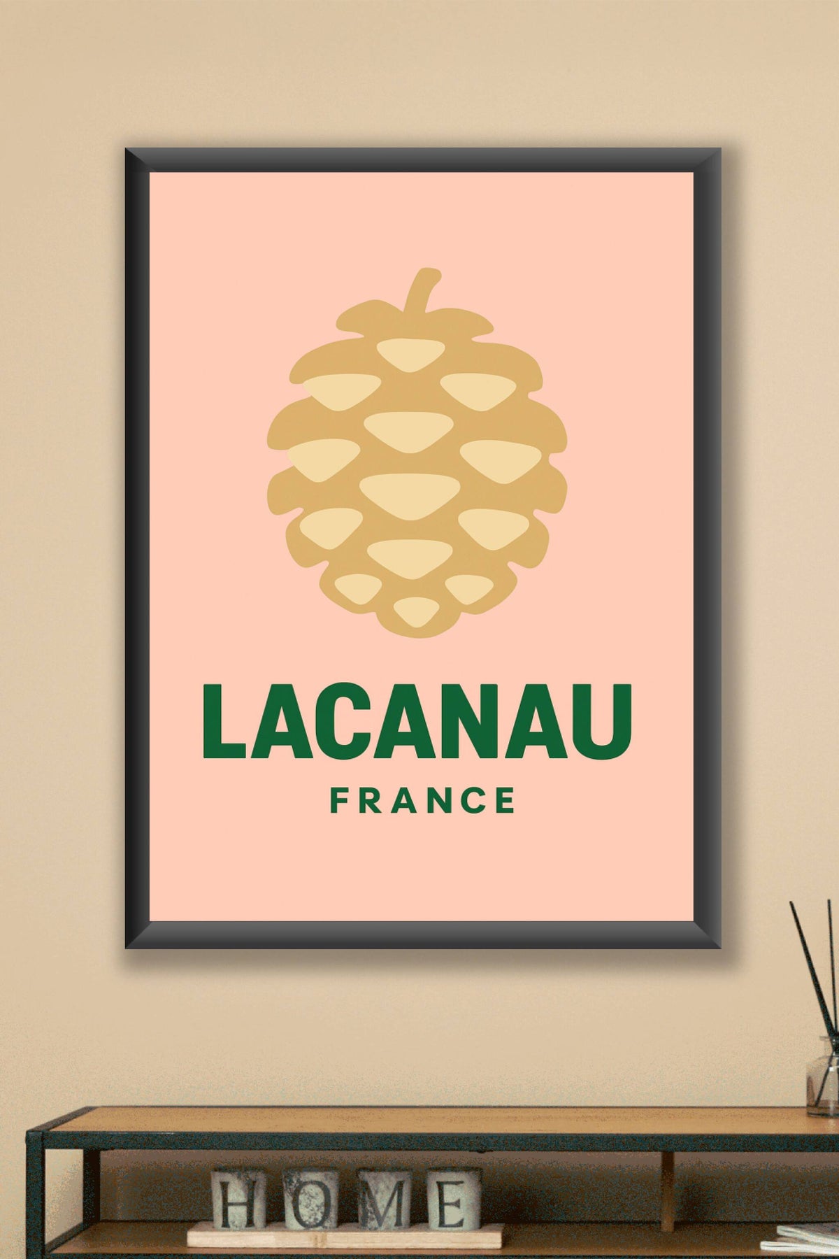 Affiche Lacanau — Élégance naturelle et simplicité · poster d'art de Lacanau