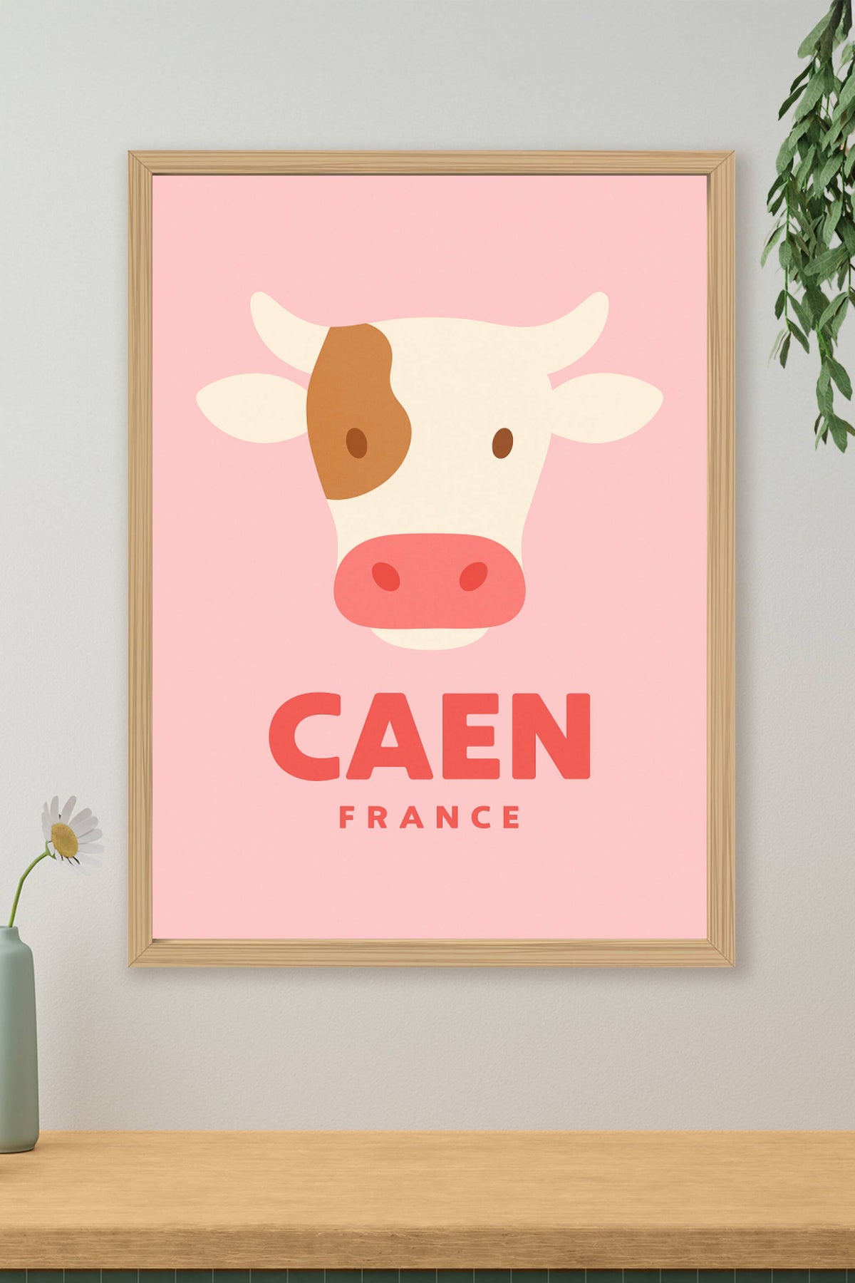 Affiche Caen — La douceur normande en affiche · poster d'art de Caen