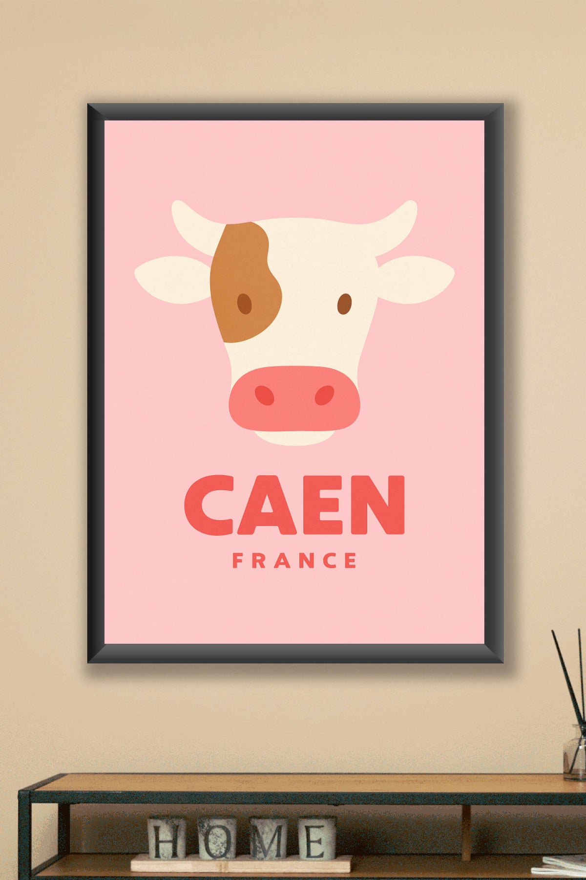 Affiche Caen — La douceur normande en affiche · poster d'art de Caen