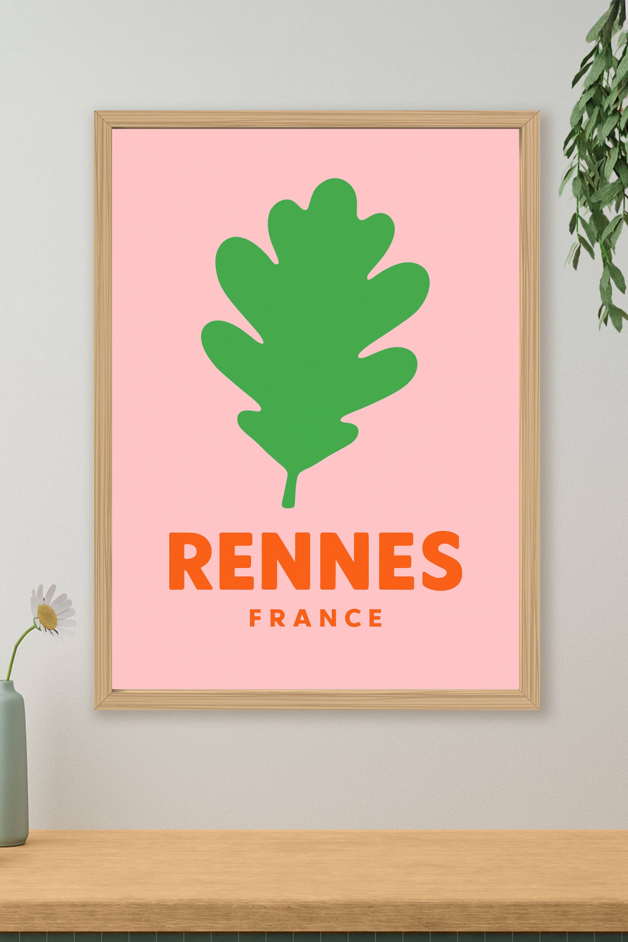 Affiche de Rennes - Symbole naturel et moderne