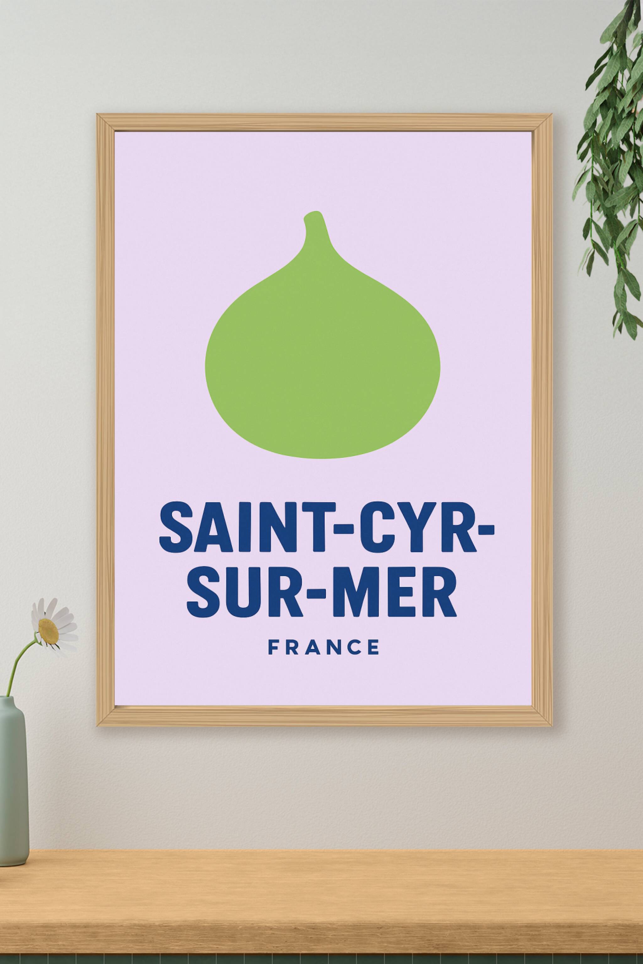 Affiche de Saint-Cyr-sur-Mer - L'essence de la Provence en simplicité