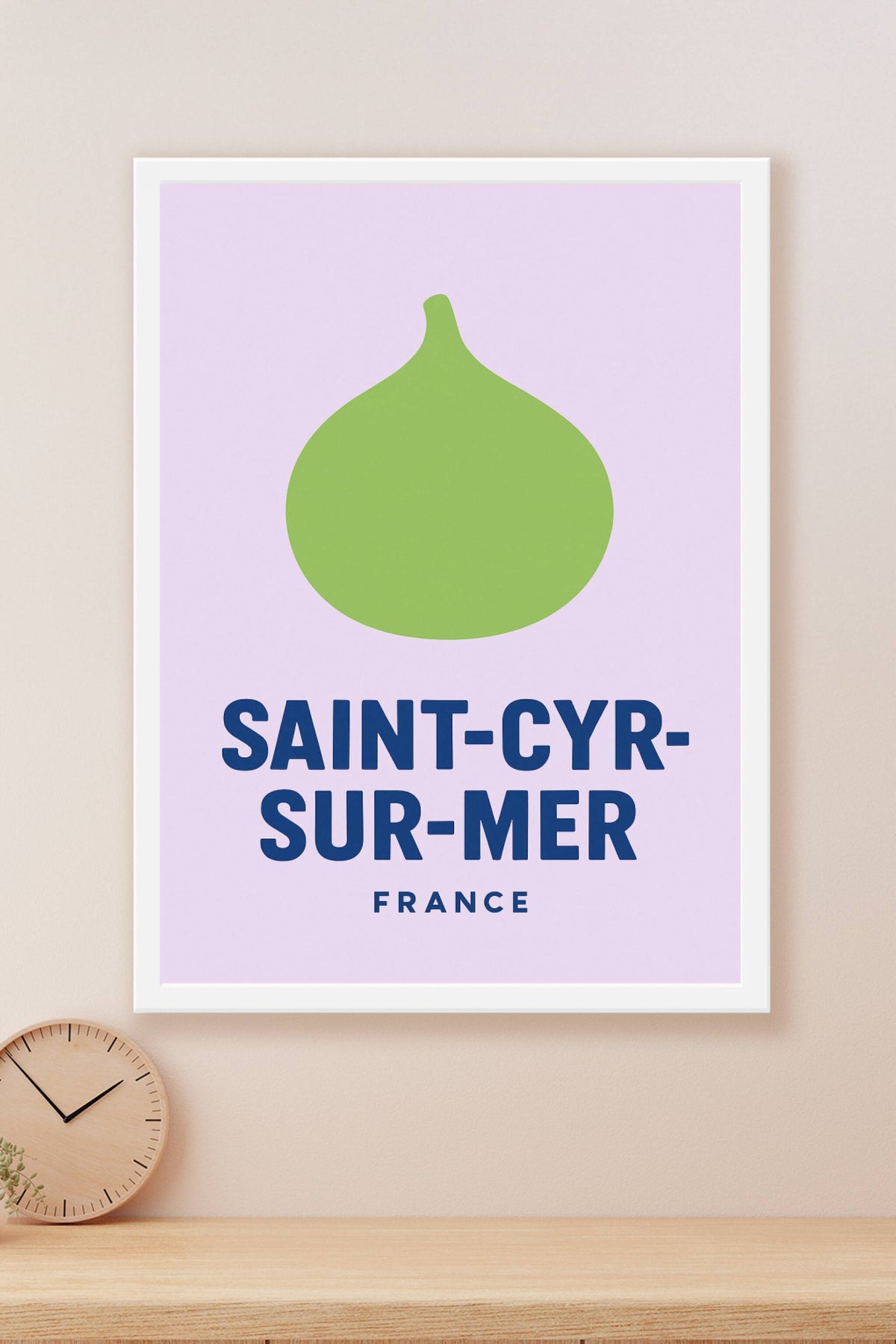 Affiche Saint-Cyr-sur-Mer — L'essence de la Provence en simplicité · poster d'art de Saint-Cyr-sur-Mer