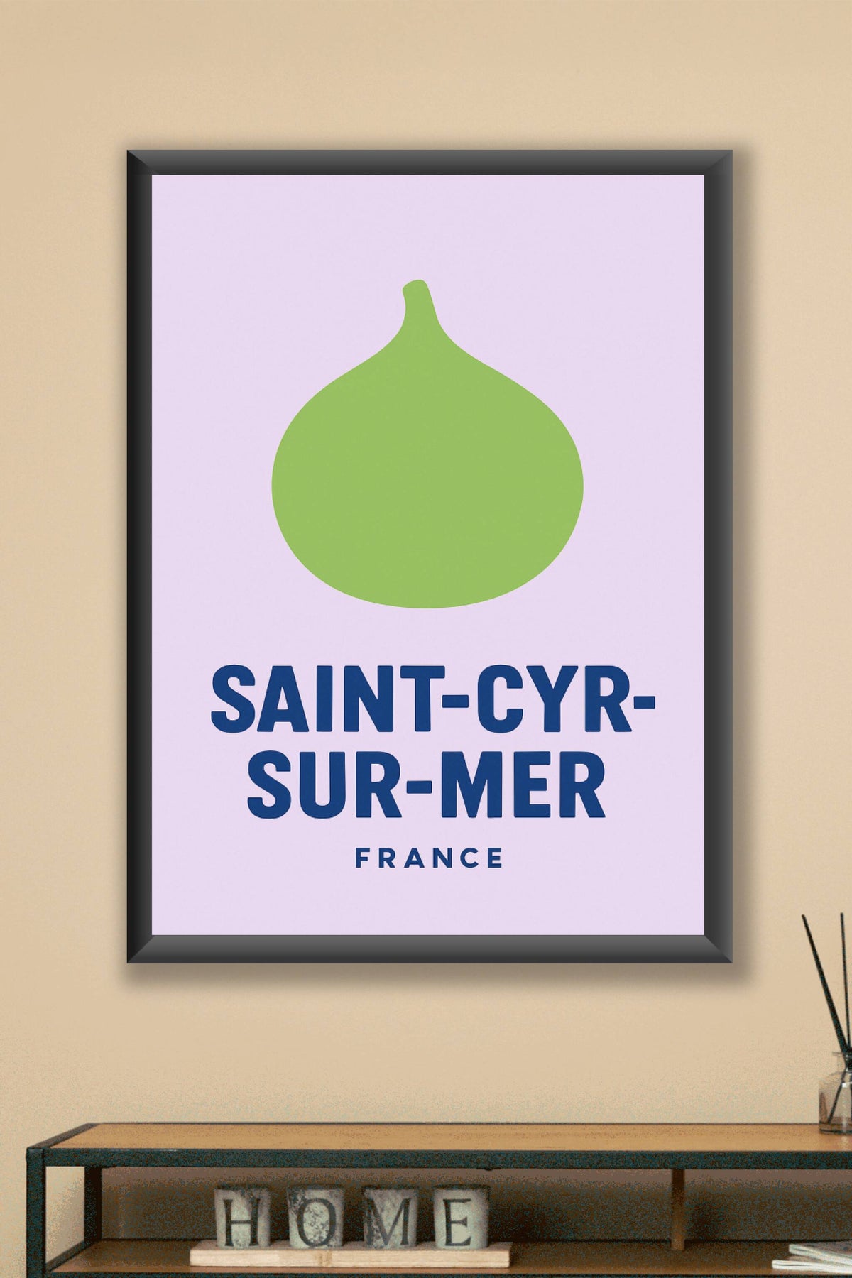 Affiche Saint-Cyr-sur-Mer — L'essence de la Provence en simplicité · poster d'art de Saint-Cyr-sur-Mer