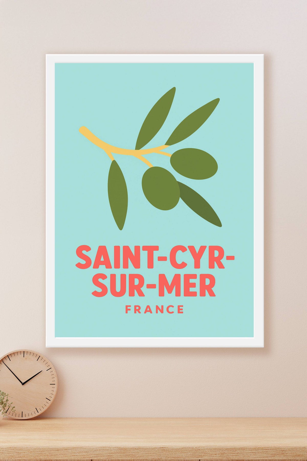 Affiche Saint-Cyr-sur-Mer — L'élégance méditerranéenne · poster d'art de Saint-Cyr-sur-Mer