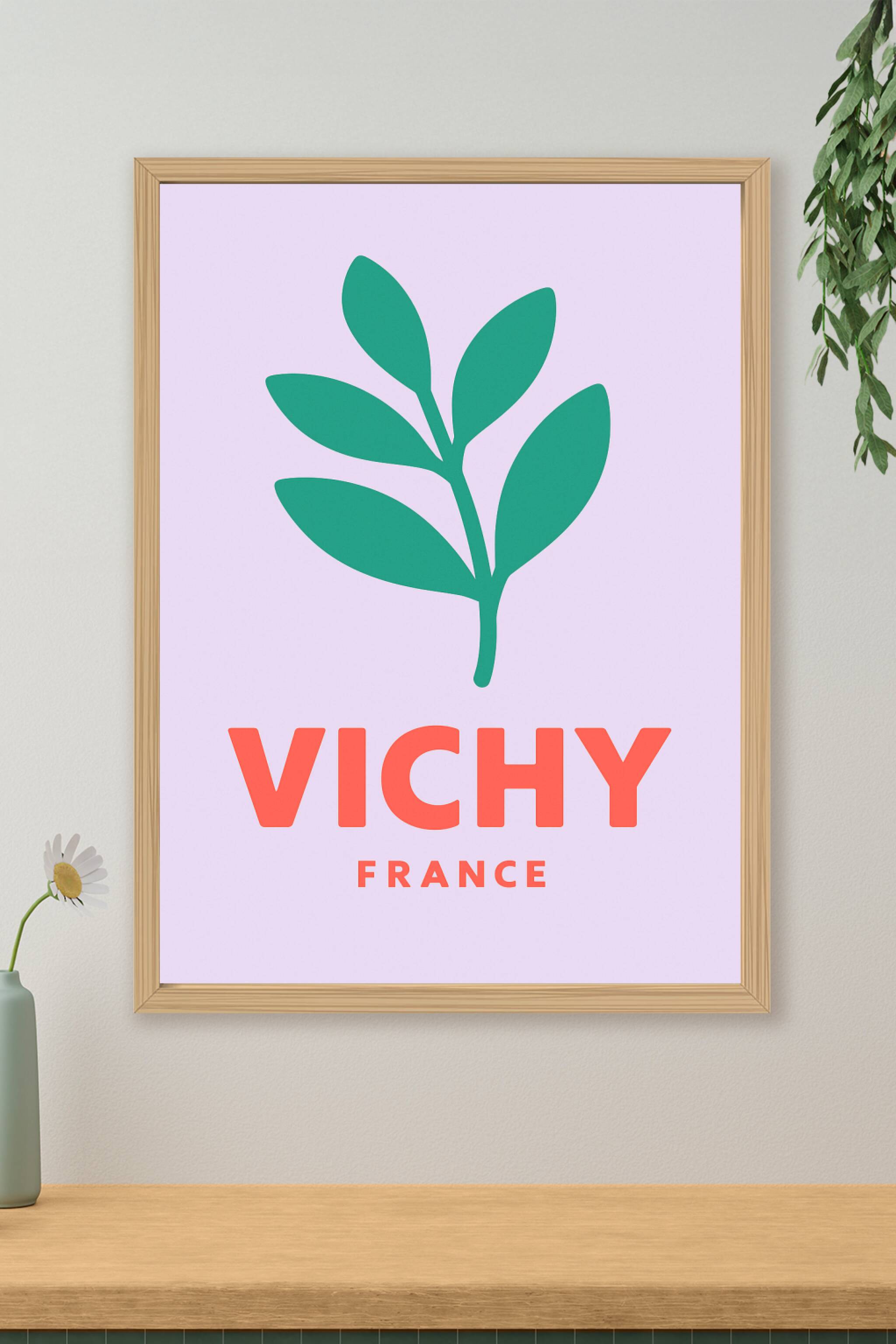 Affiche de Vichy - Élégance et Nature au Cœur de la France