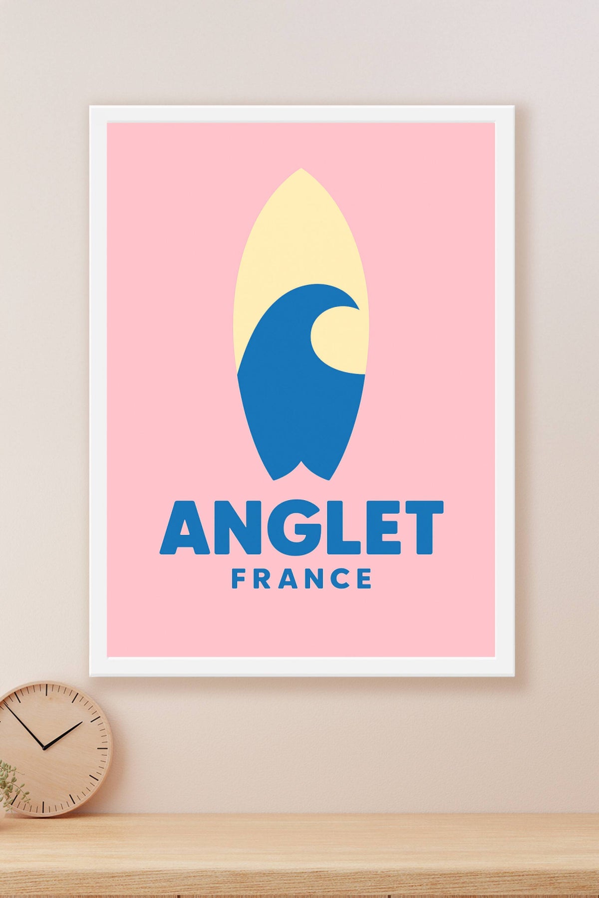 Affiche Anglet — L'esprit surf et élégance côtière · poster d'art de Anglet