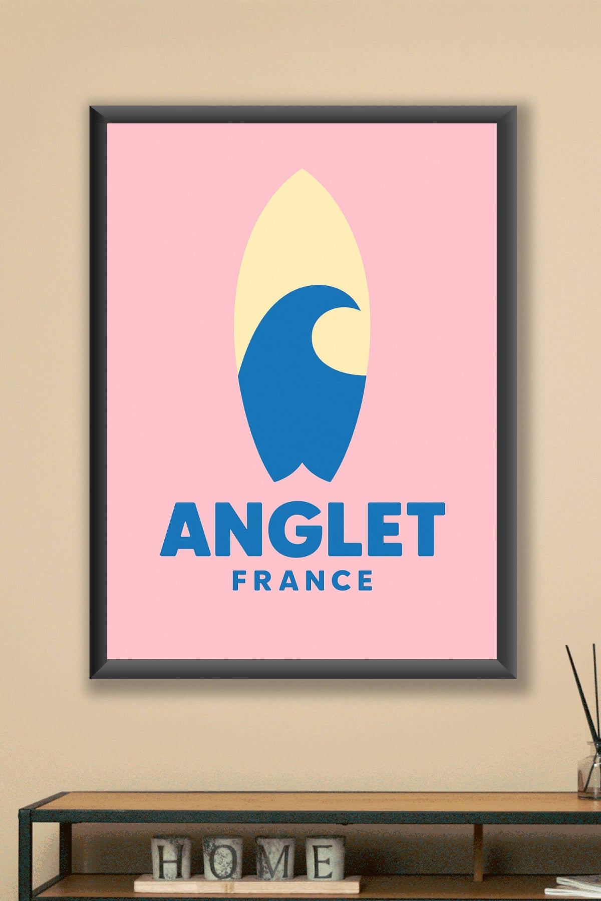 Affiche Anglet — L'esprit surf et élégance côtière · poster d'art de Anglet