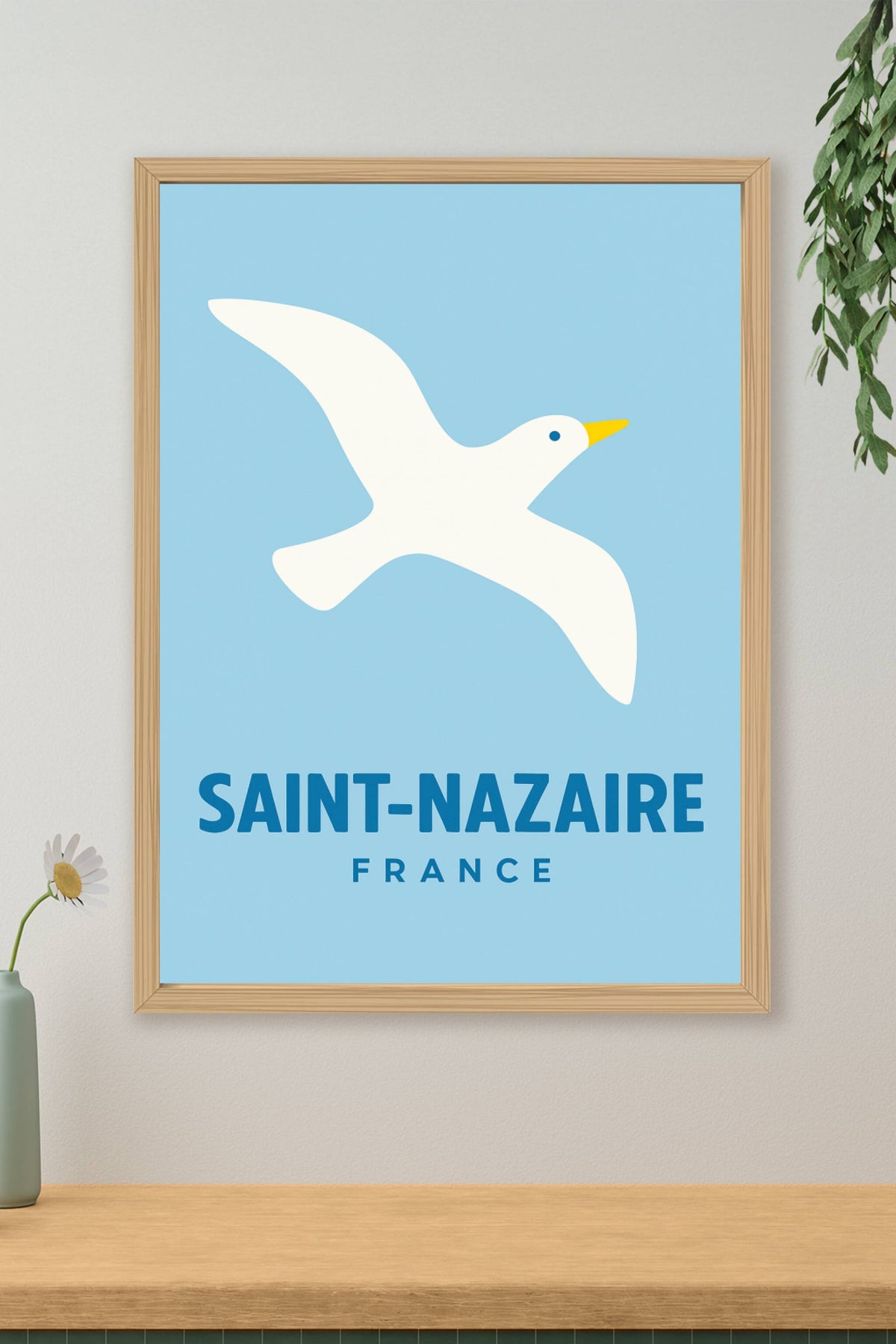 Affiche Saint-Nazaire — L'élégance aérienne de la Côte Atlantique · poster d'art de Saint-Nazaire