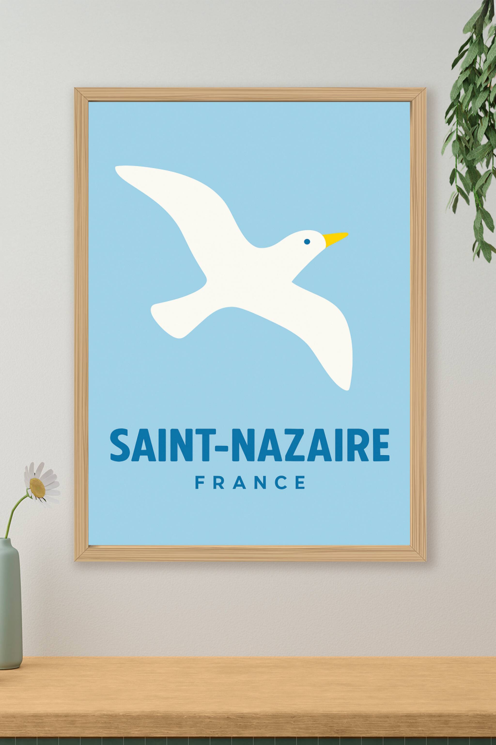 Affiche de Saint-Nazaire - L'élégance aérienne de la Côte Atlantique