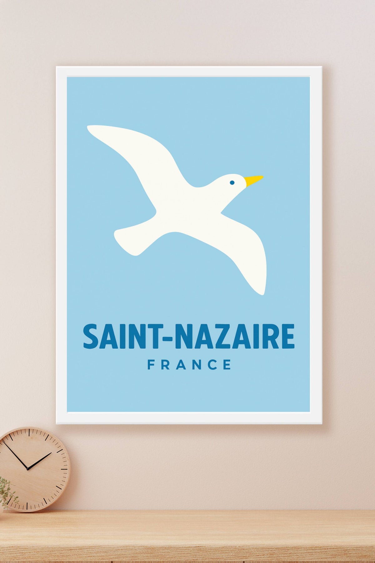 Affiche Saint-Nazaire — L'élégance aérienne de la Côte Atlantique · poster d'art de Saint-Nazaire