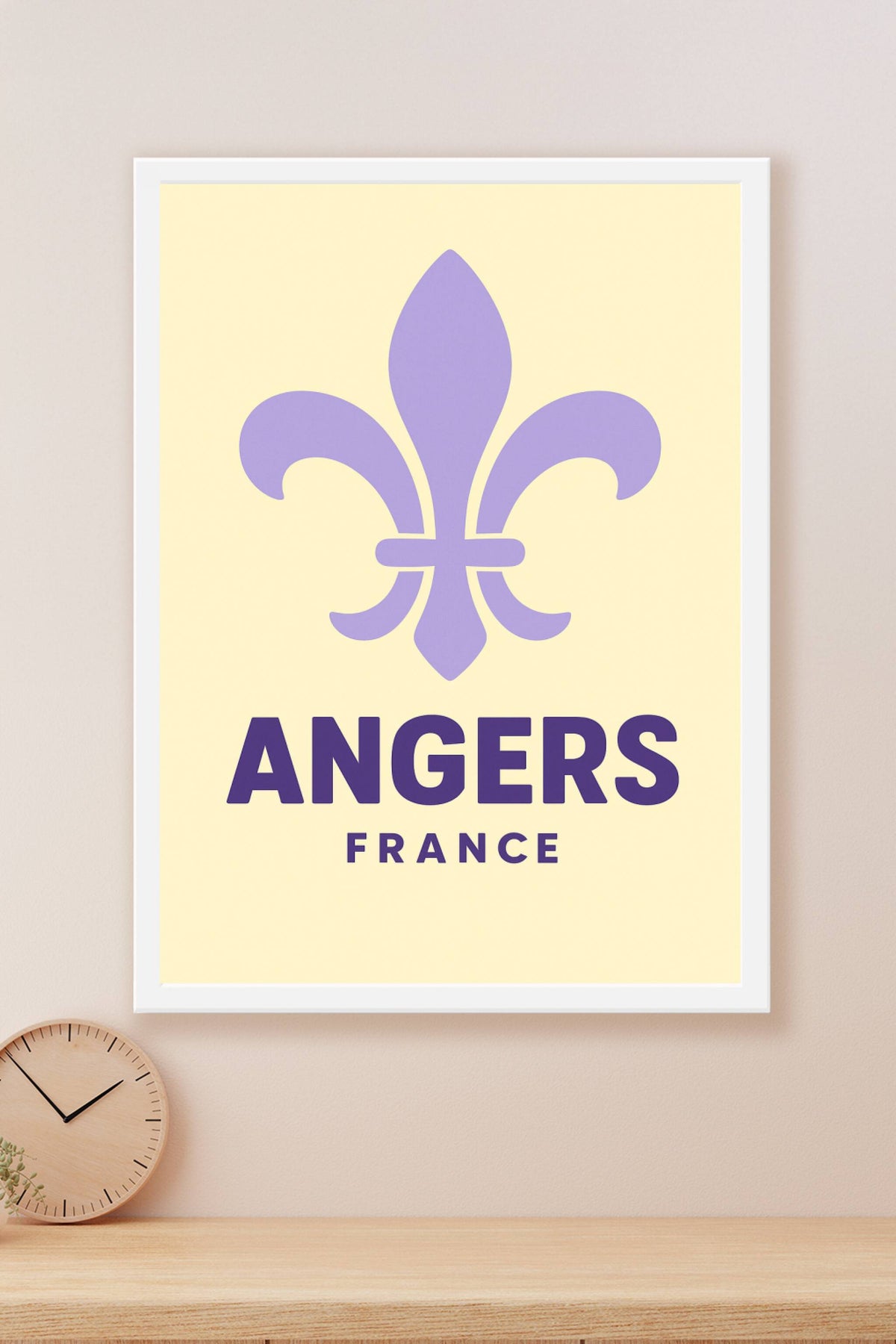Affiche Angers — Élégance et Histoire en Symbole · poster d'art de Angers