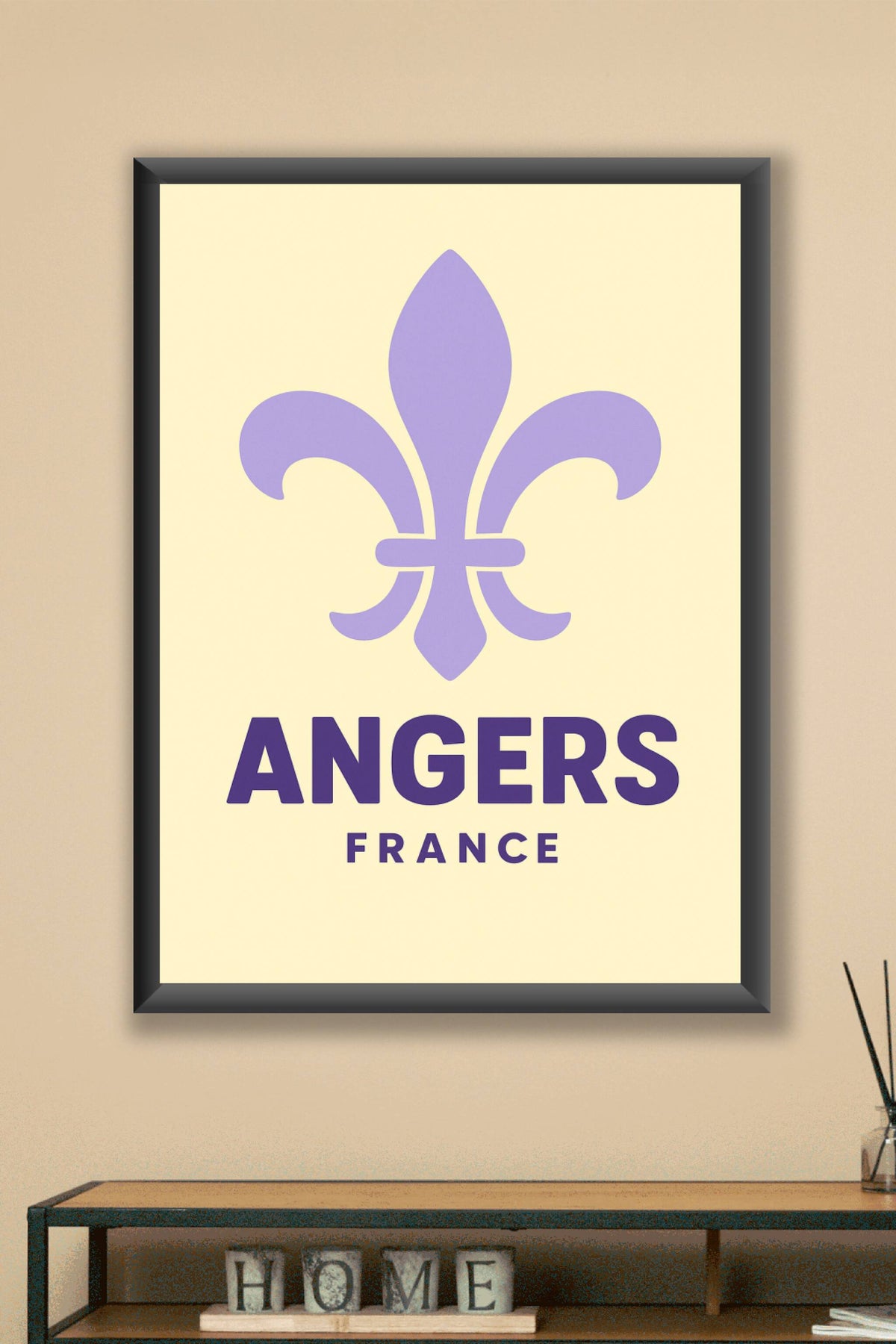 Affiche Angers — Élégance et Histoire en Symbole · poster d'art de Angers