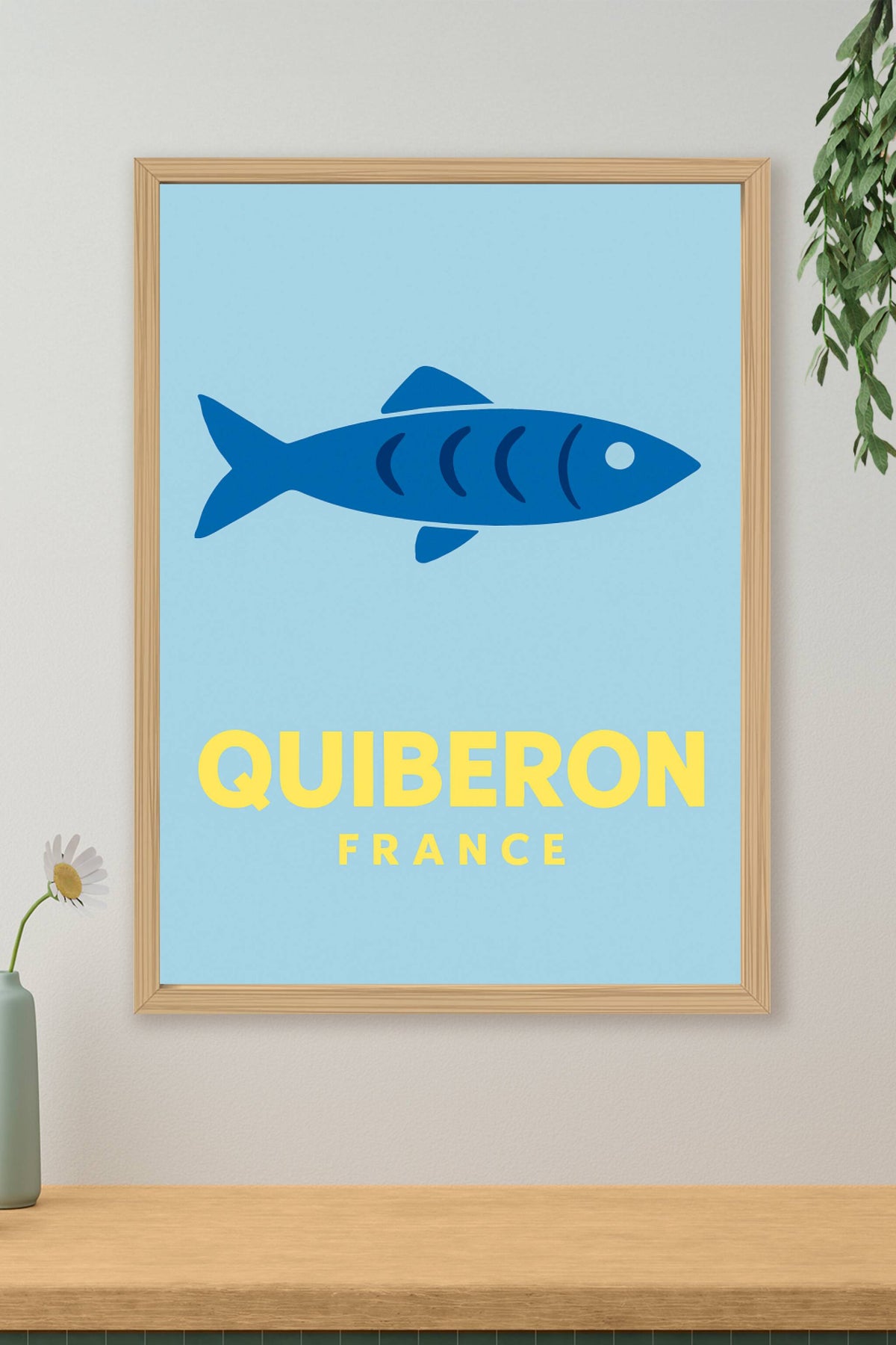 Affiche Quiberon — L'Esprit Marin Simplifié · poster d'art de Quiberon