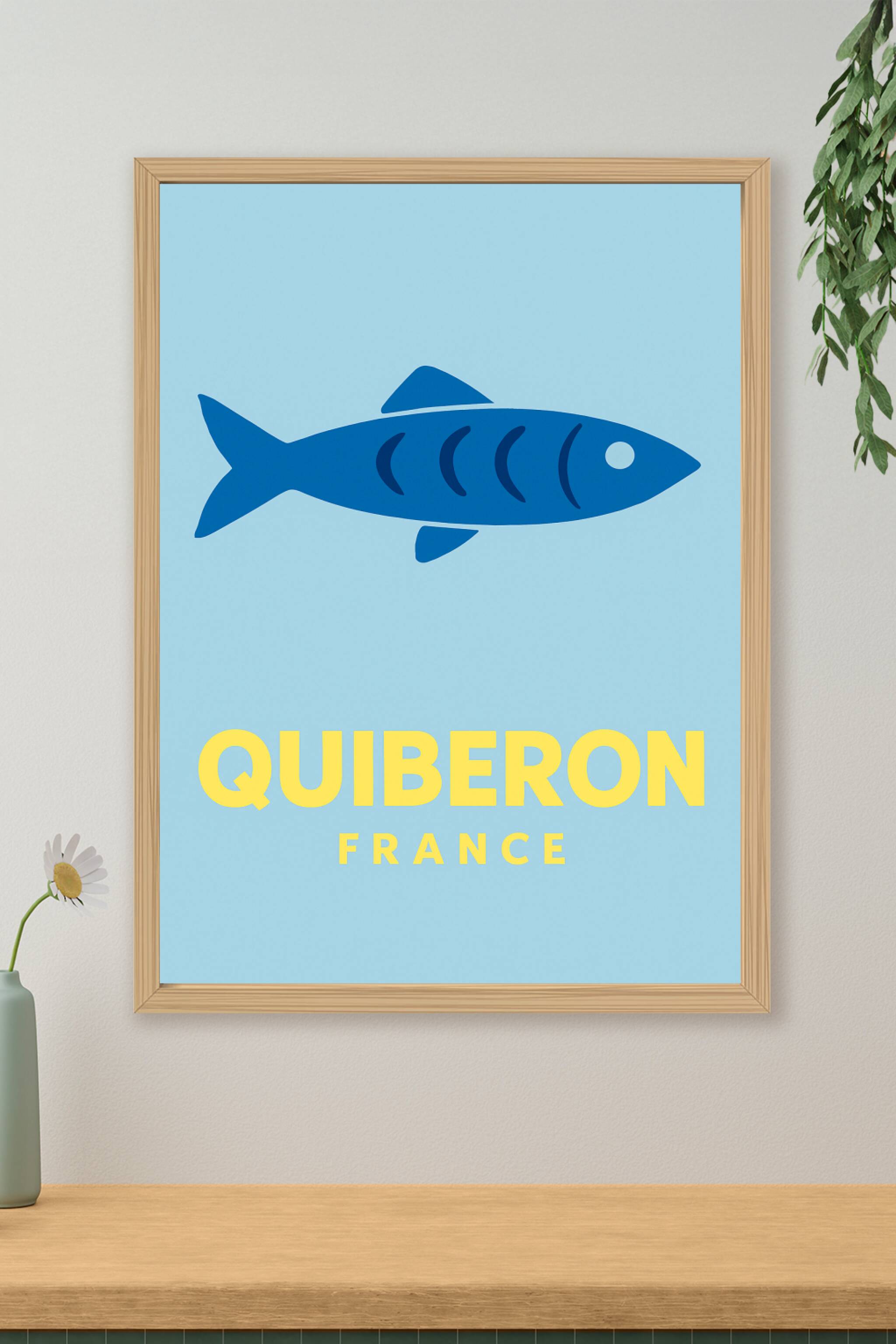 Affiche de Quiberon - L'Esprit Marin Simplifié