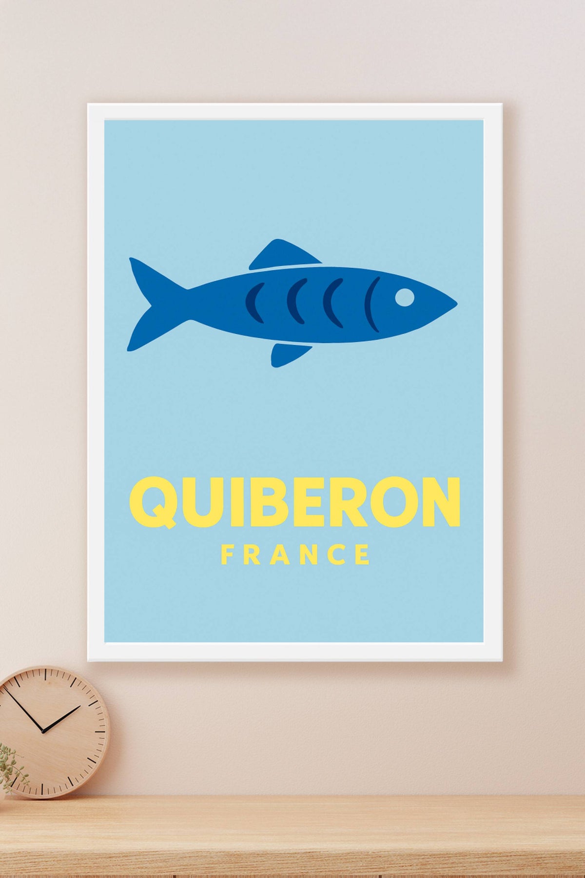Affiche Quiberon — L'Esprit Marin Simplifié · poster d'art de Quiberon