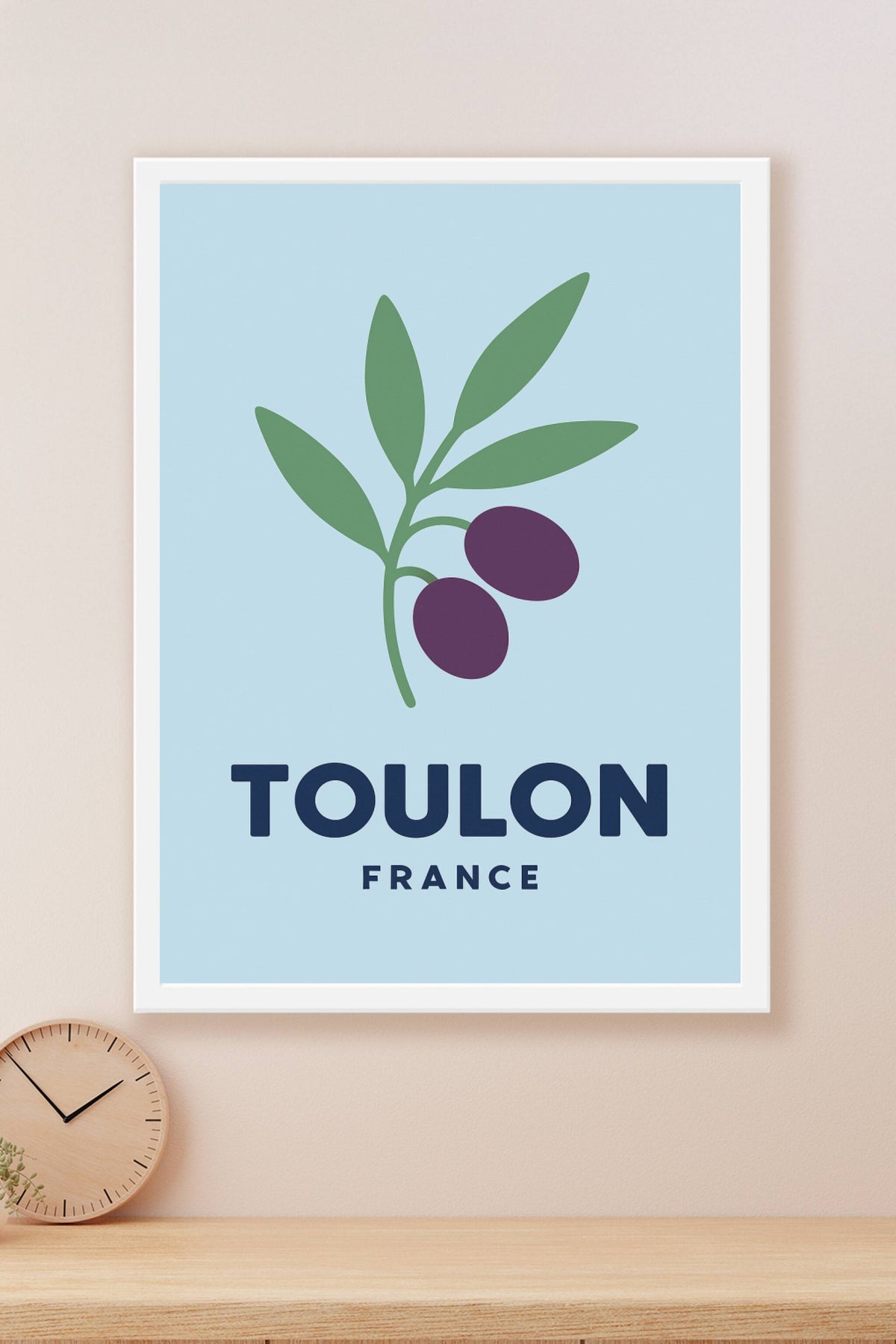 Affiche Toulon — Élégance de l'olive méditerranéenne · poster d'art de Toulon