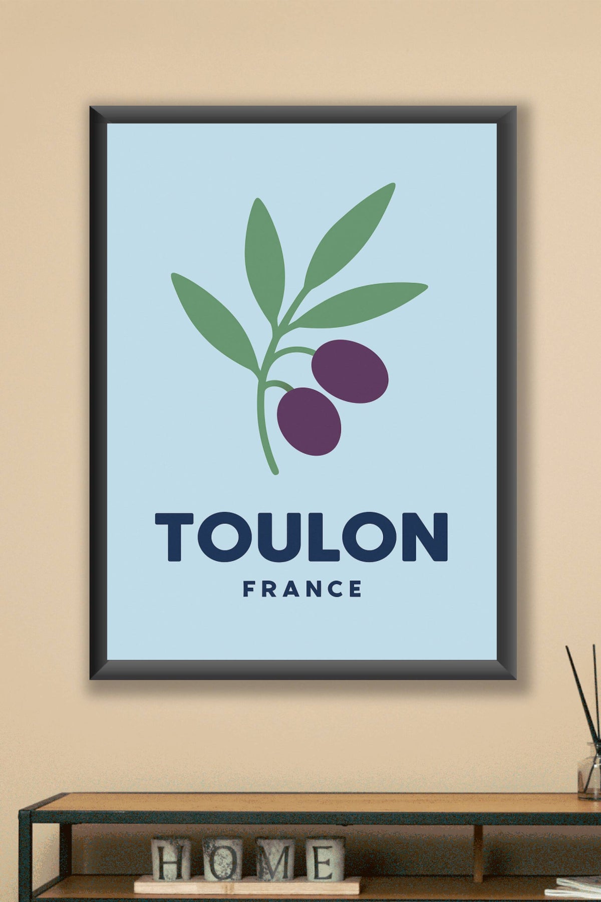 Affiche Toulon — Élégance de l'olive méditerranéenne · poster d'art de Toulon