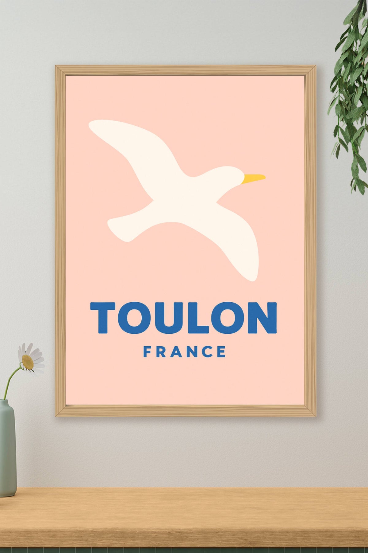 Affiche Toulon — L'élégance marine à portée de vue · poster d'art de Toulon