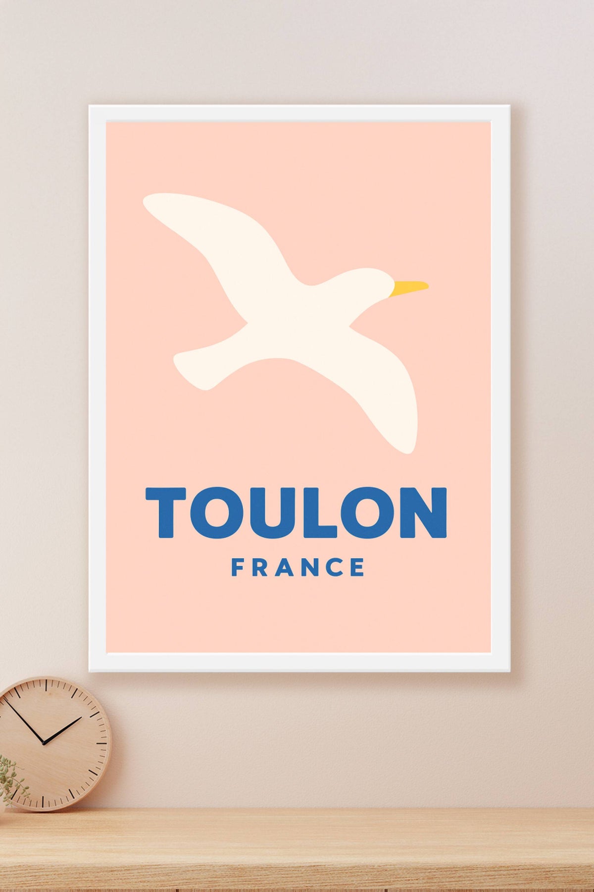 Affiche Toulon — L'élégance marine à portée de vue · poster d'art de Toulon