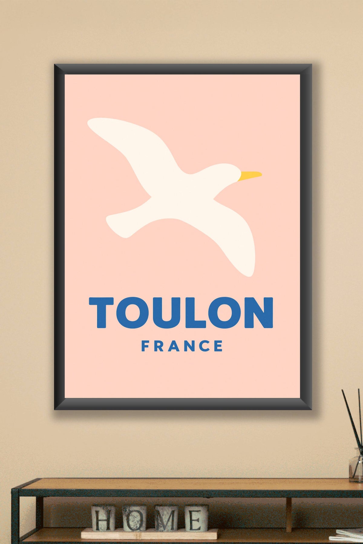 Affiche Toulon — L'élégance marine à portée de vue · poster d'art de Toulon