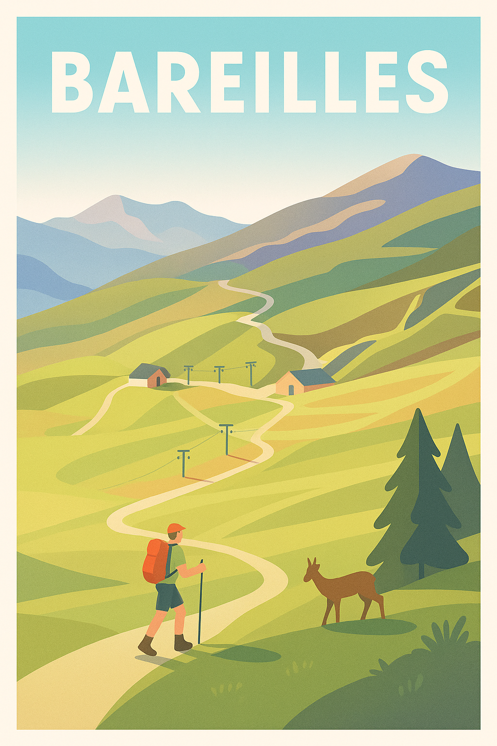 Affiche de Bareilles - Escapade Nature Authentique