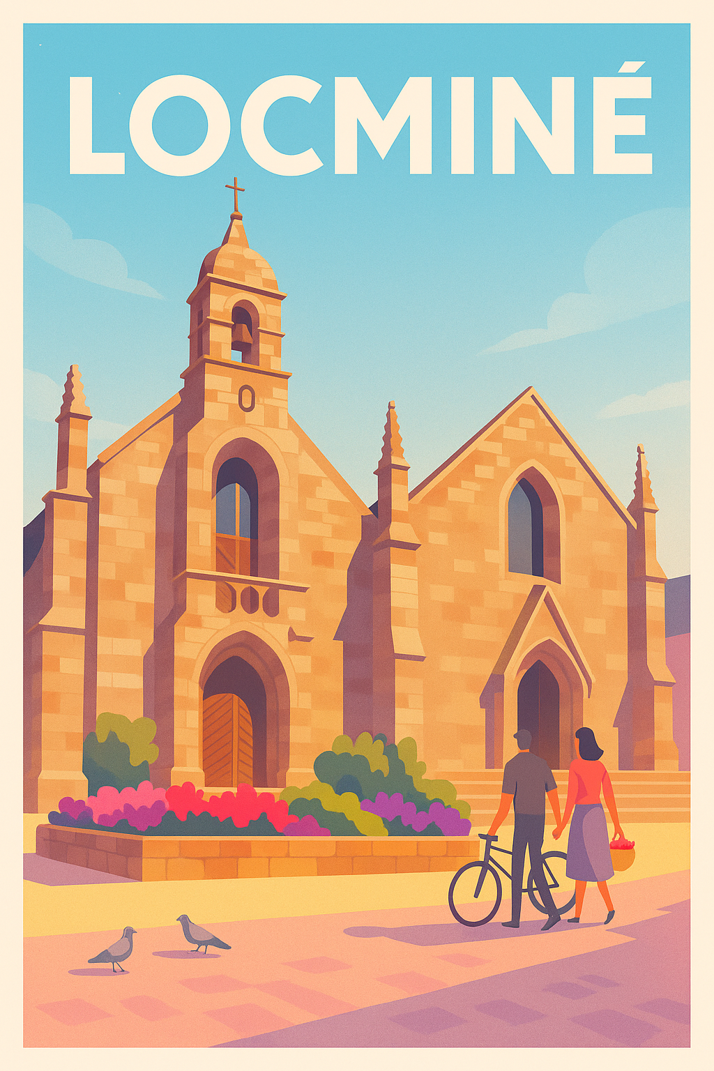 Affiche de Locminé - Charme et sérénité au cœur de la Bretagne