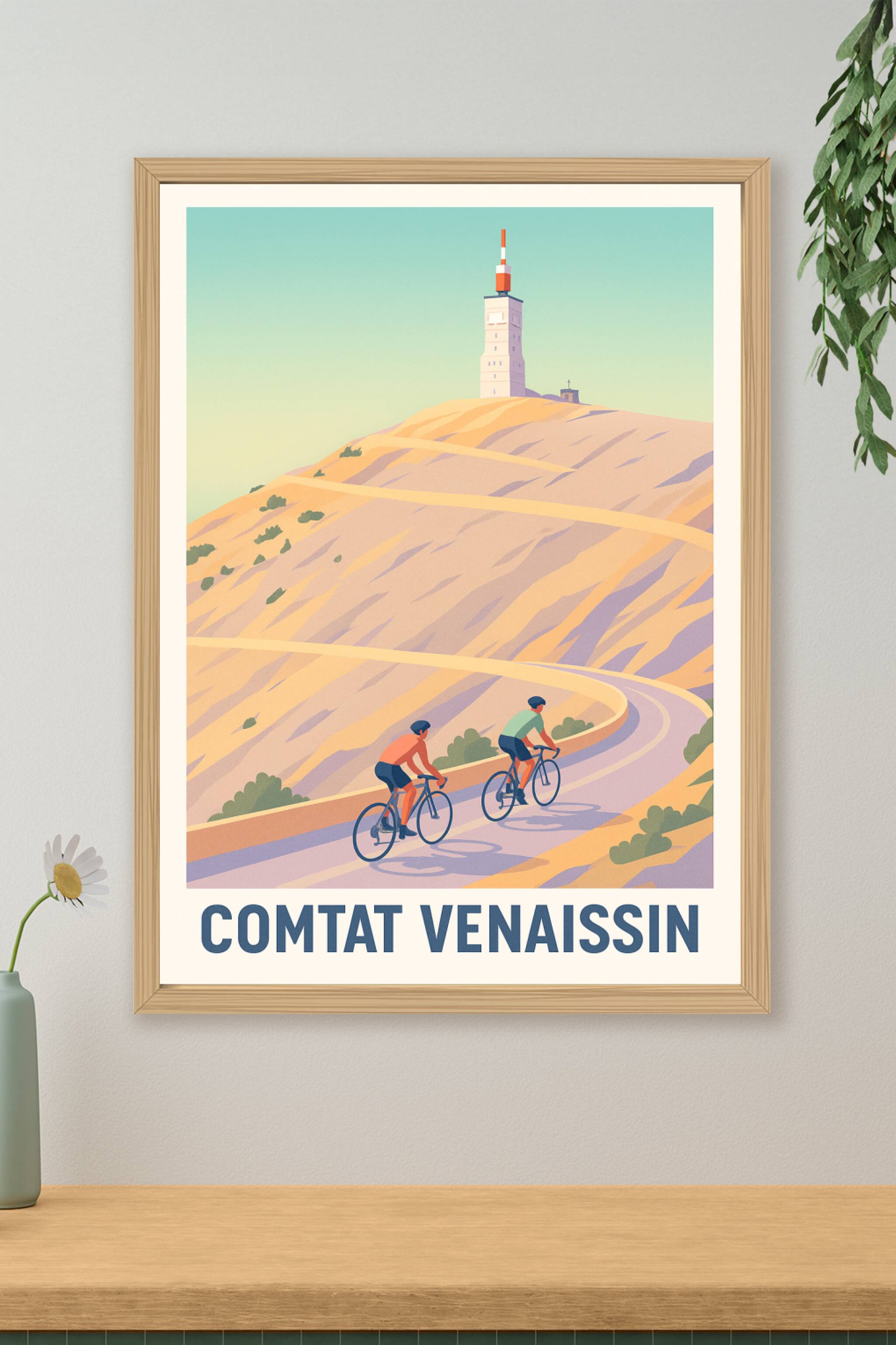 Affiche de Comtat Venaissin - Évasion à vélo au sommet