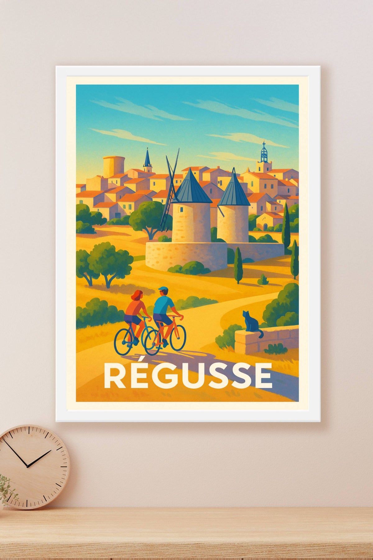Affiche Régusse — Plaisirs bucoliques en Provence · poster d'art de Régusse