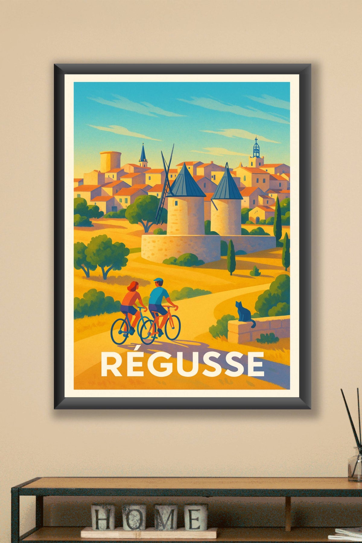 Affiche Régusse — Plaisirs bucoliques en Provence · poster d'art de Régusse