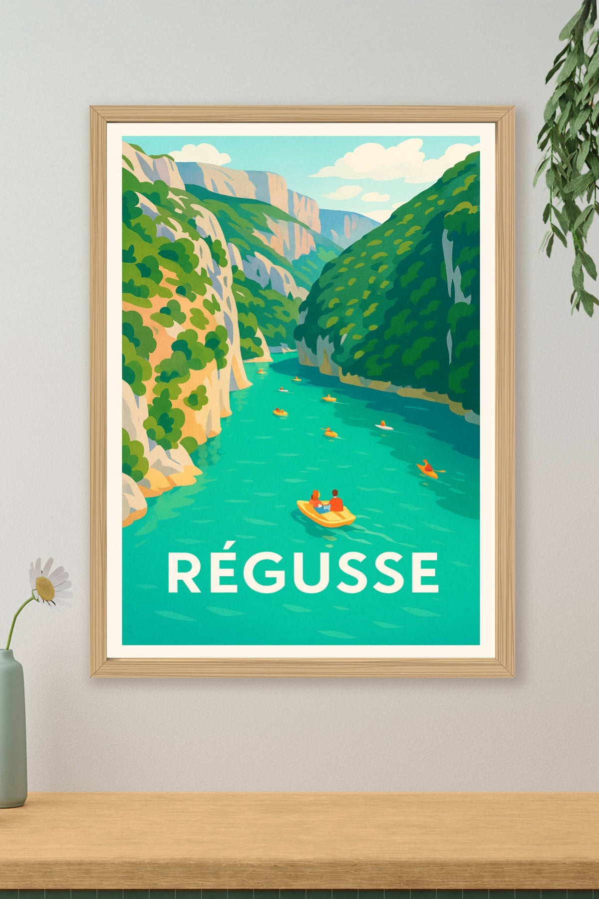 Affiche Régusse — Évasion et nature intacte · poster d'art de Régusse