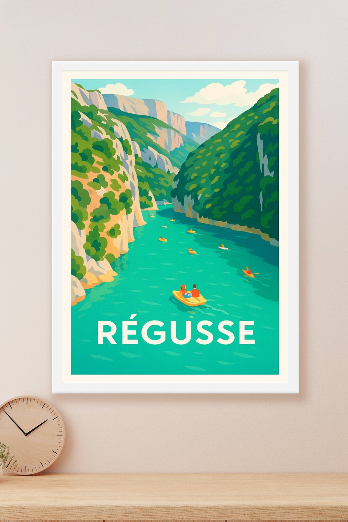 Affiche Régusse — Évasion et nature intacte · poster d'art de Régusse