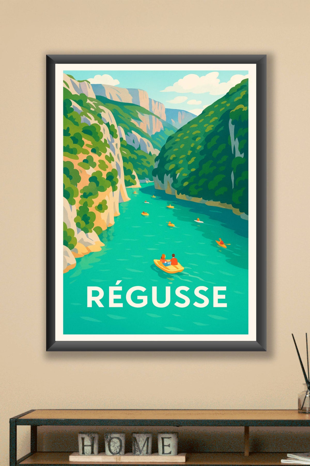 Affiche Régusse — Évasion et nature intacte · poster d'art de Régusse