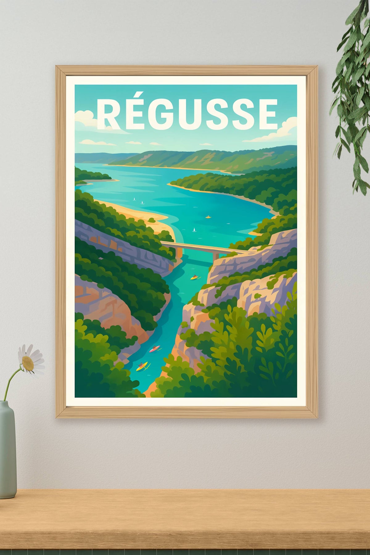 Affiche Régusse — Invitation à l'aventure en pleine nature · poster d'art de Régusse