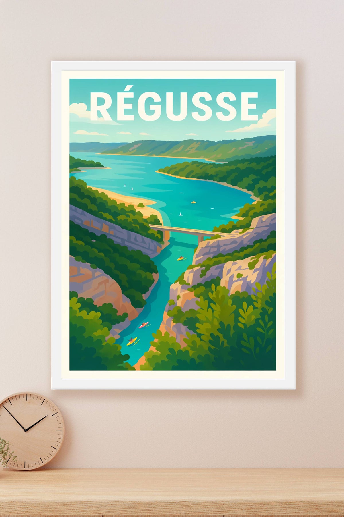Affiche Régusse — Invitation à l'aventure en pleine nature · poster d'art de Régusse