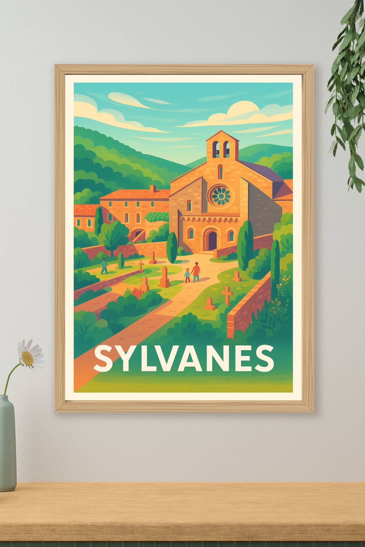 Affiche Sylvanes — Charme et sérénité au cœur de l'Abbaye · poster d'art de Sylvanes