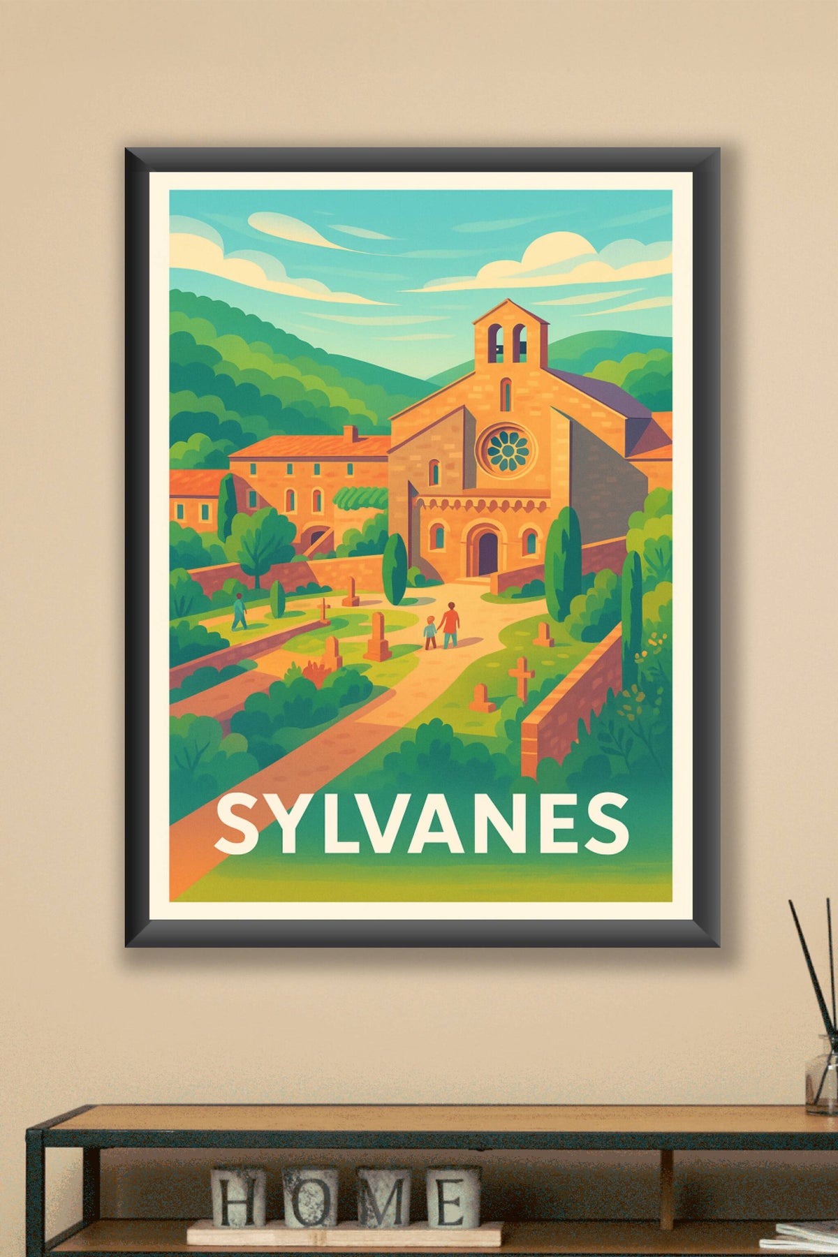 Affiche Sylvanes — Charme et sérénité au cœur de l'Abbaye · poster d'art de Sylvanes