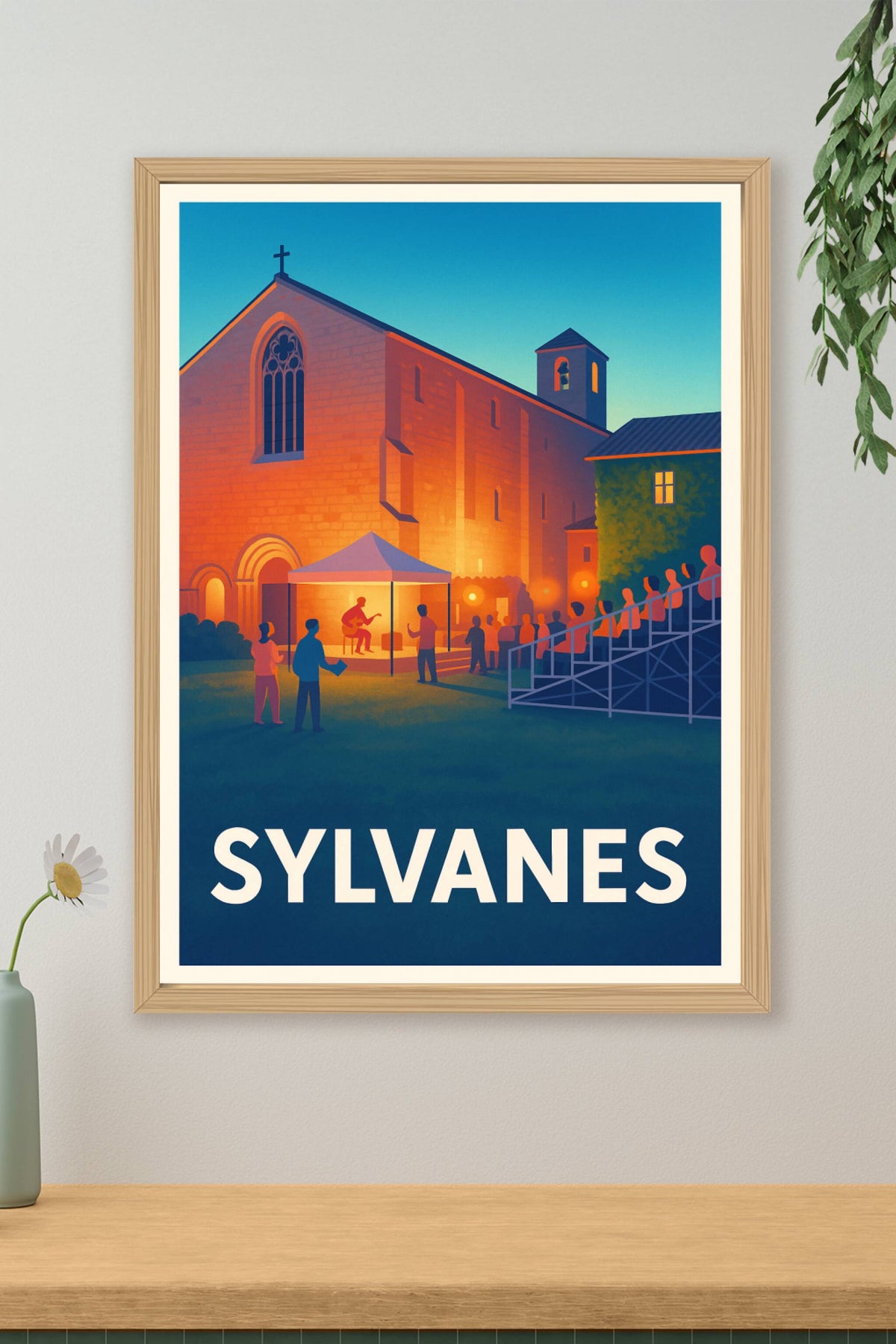 Affiche Sylvanes — Soirée musicale au cœur de l'abbaye · poster d'art de Sylvanes