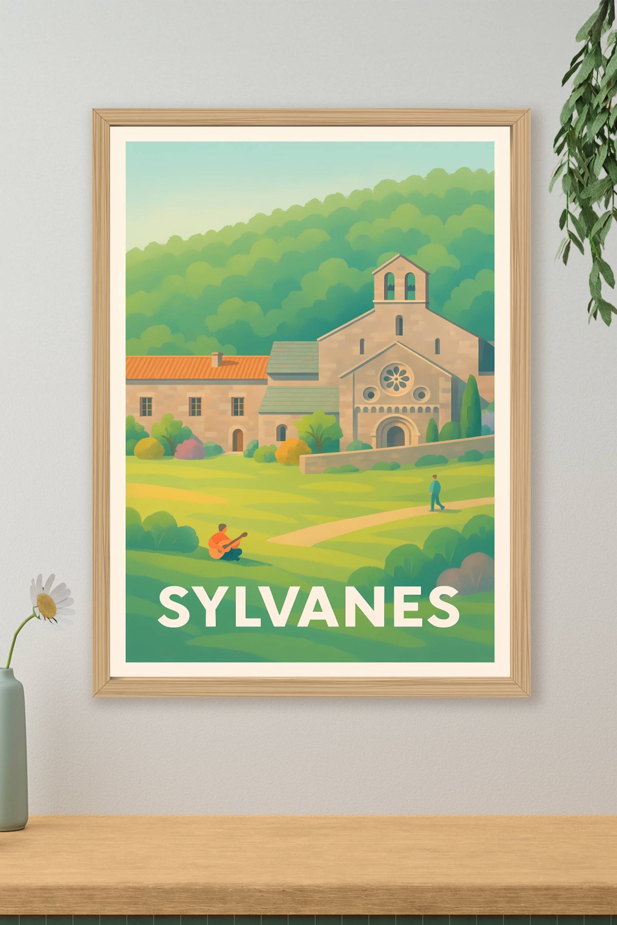 Affiche Sylvanes — Sérénité et nature au cœur de l'abbaye · poster d'art de Sylvanes