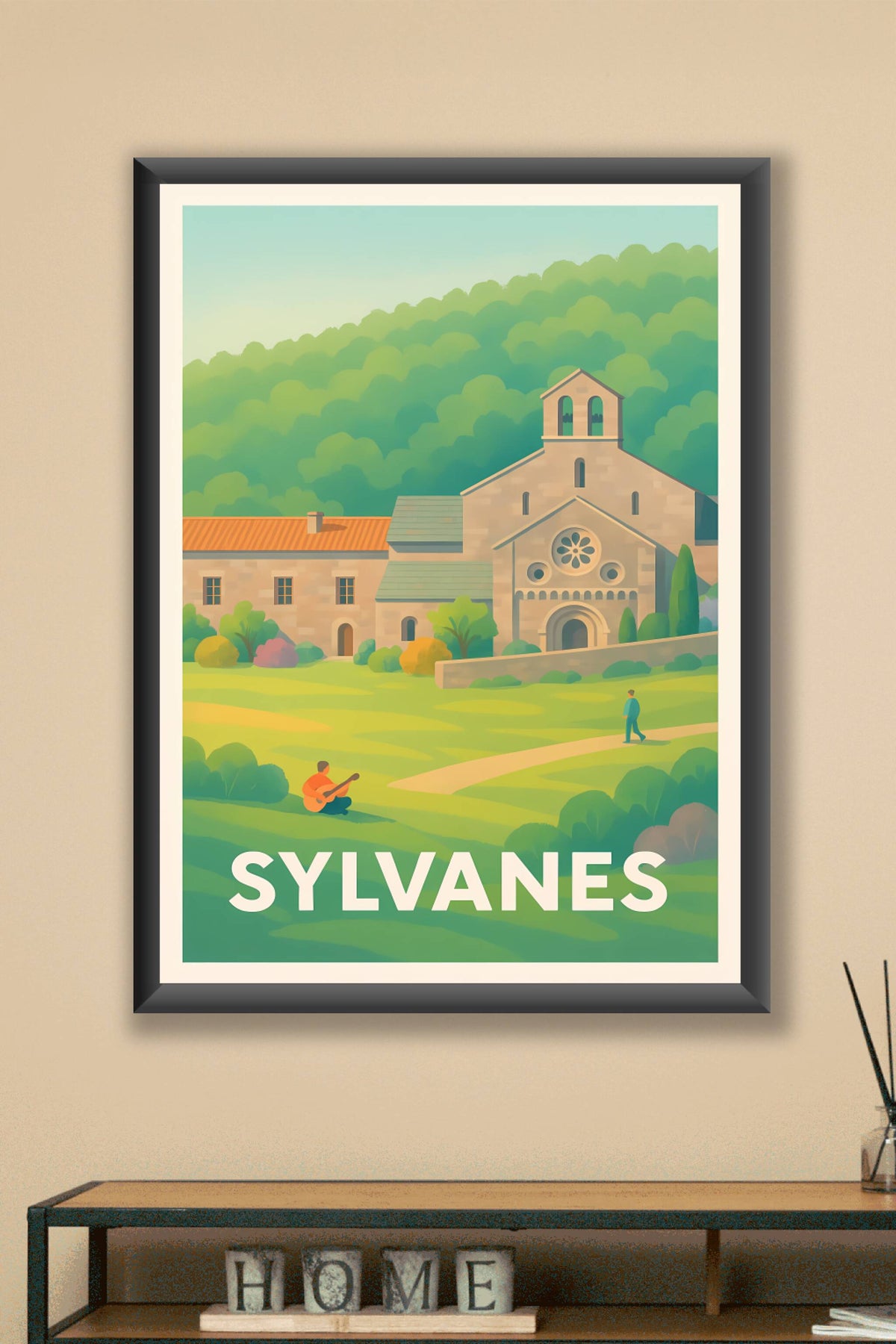 Affiche Sylvanes — Sérénité et nature au cœur de l'abbaye · poster d'art de Sylvanes