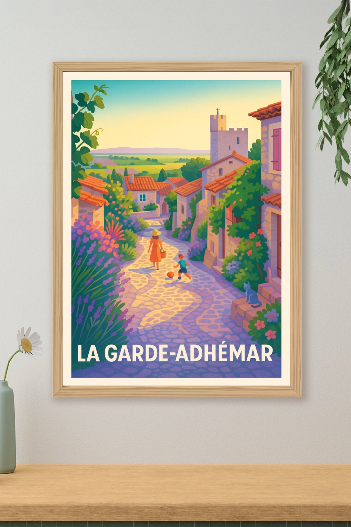 Affiche La Garde-Adhémar — Charme Provençal Authentique · poster d'art de La Garde-Adhémar