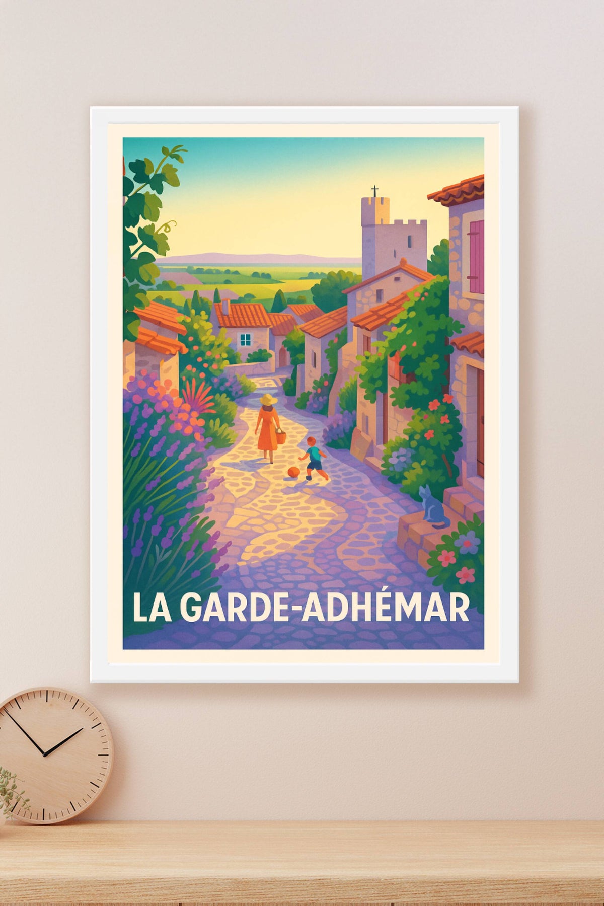 Affiche La Garde-Adhémar — Charme Provençal Authentique · poster d'art de La Garde-Adhémar