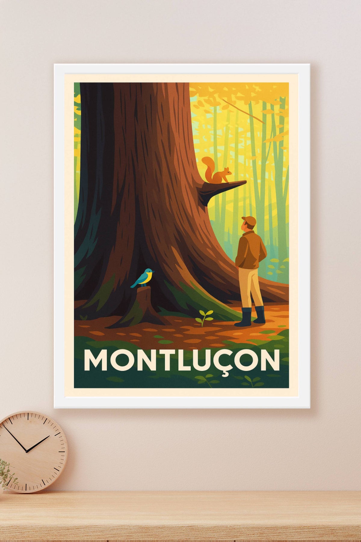 Affiche Montluçon — Voyage au cœur de la nature · poster d'art de Montluçon