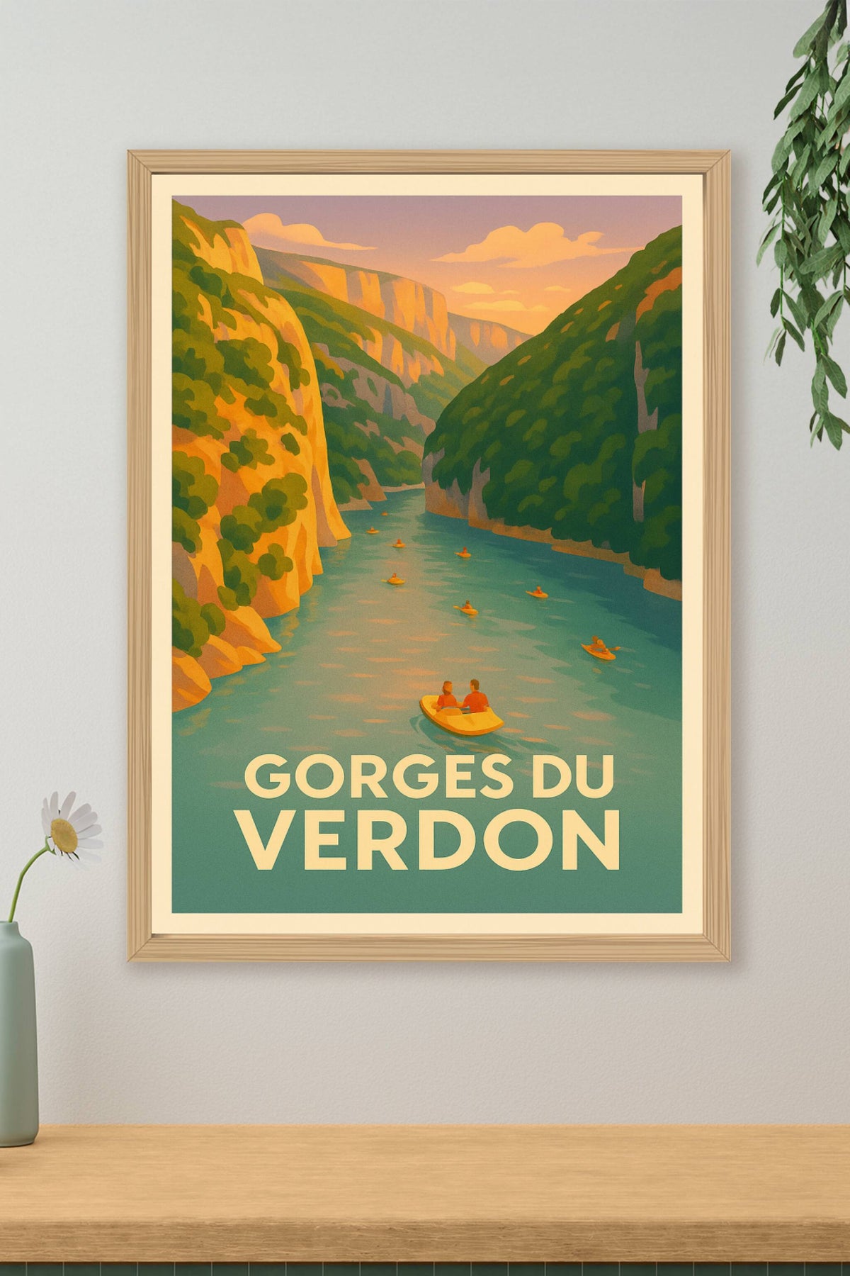 Affiche Gorges du Verdon — Évasion au cœur de la nature sauvage · poster d'art de Gorges du Verdon