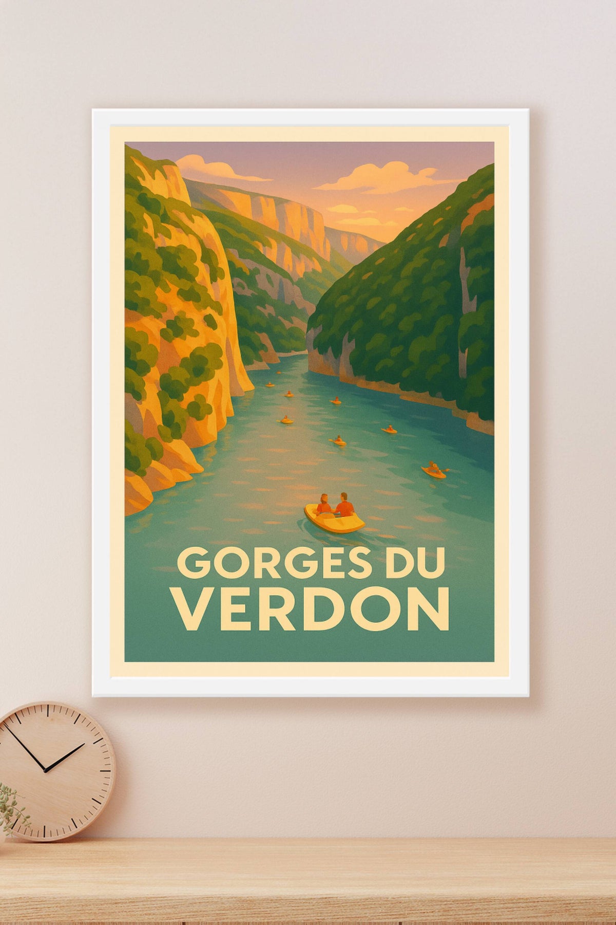 Affiche Gorges du Verdon — Évasion au cœur de la nature sauvage · poster d'art de Gorges du Verdon