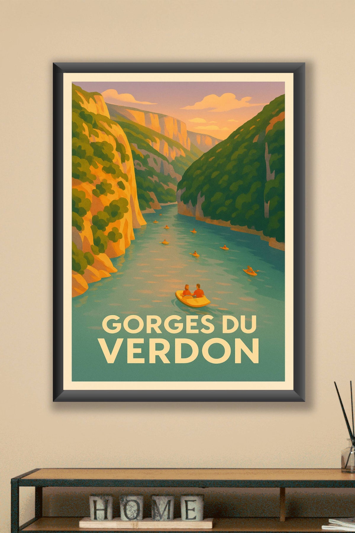 Affiche Gorges du Verdon — Évasion au cœur de la nature sauvage · poster d'art de Gorges du Verdon