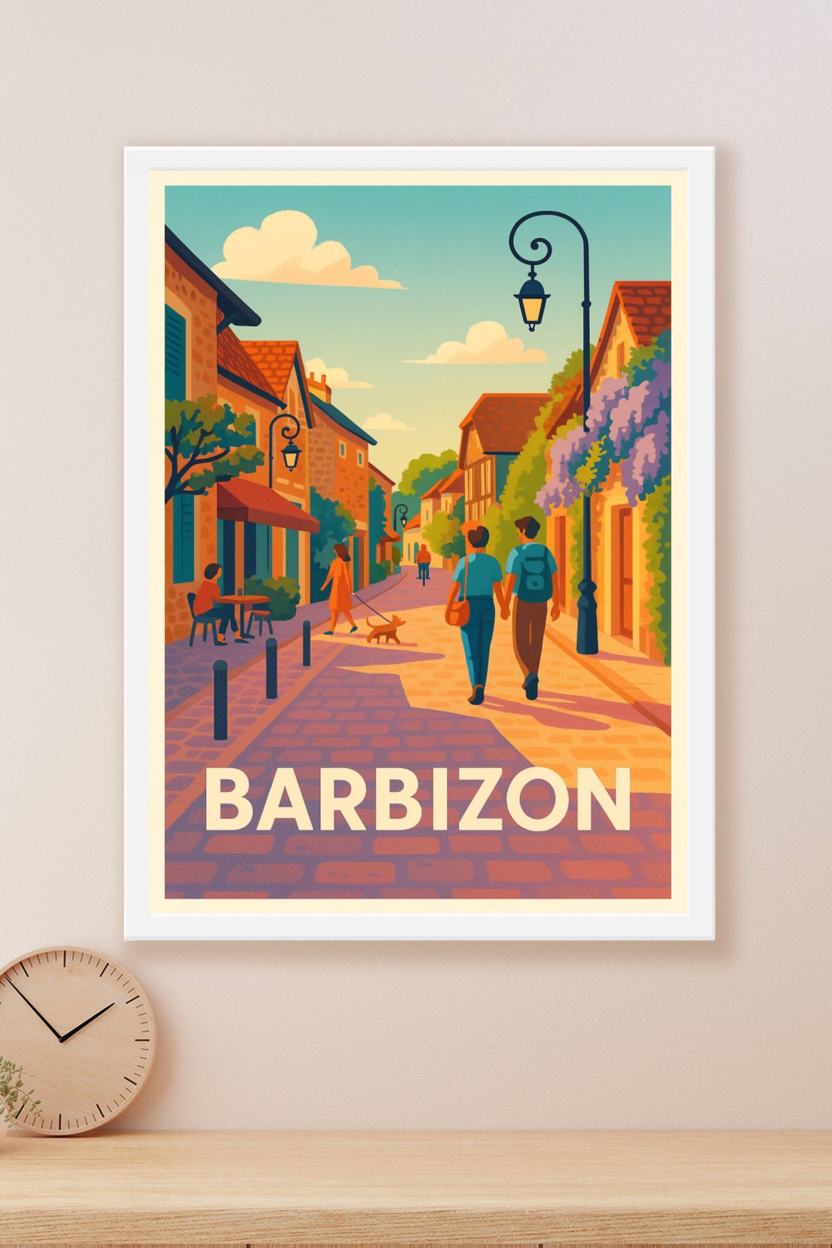 Affiche Barbizon — Balade bucolique au cœur du village · poster d'art de Barbizon