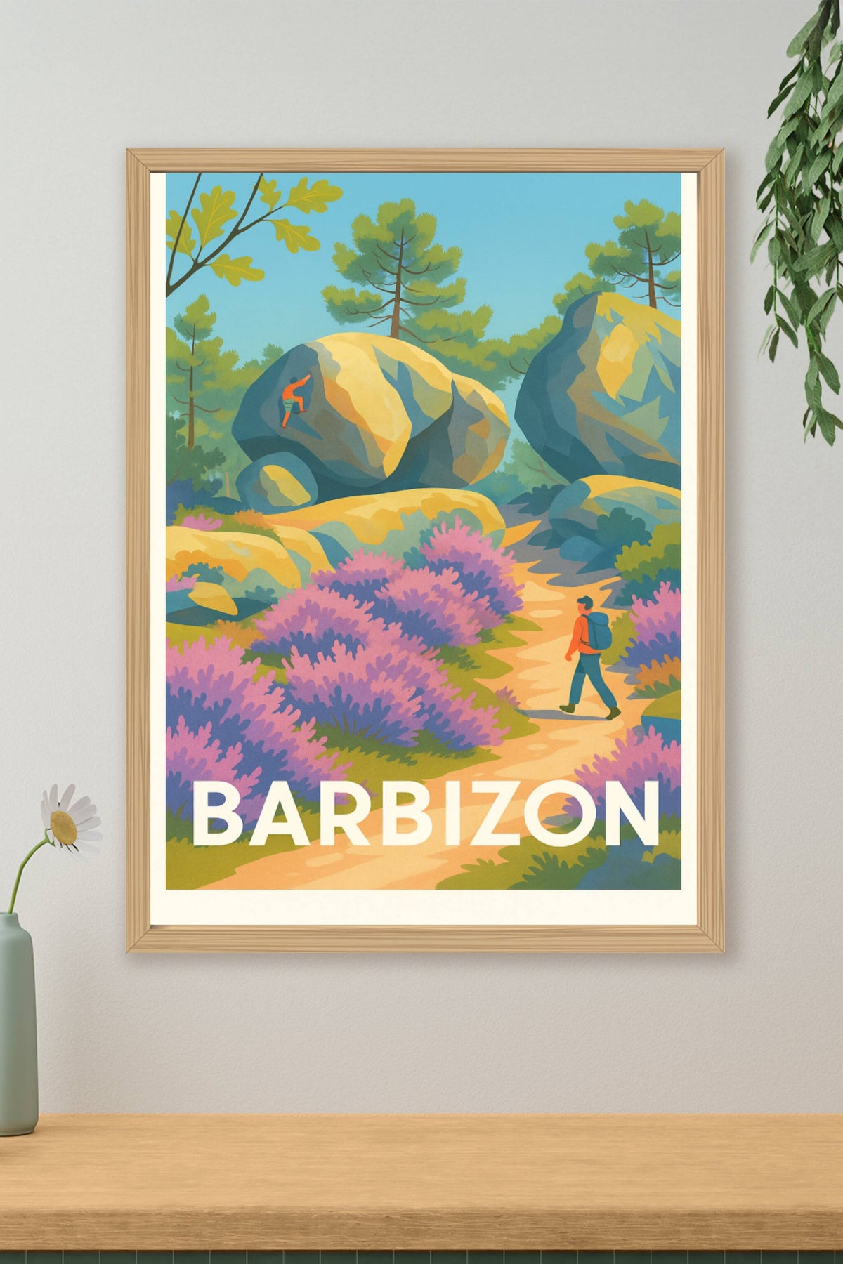 Affiche Barbizon — Escapade Nature et Randonnée · poster d'art de Barbizon